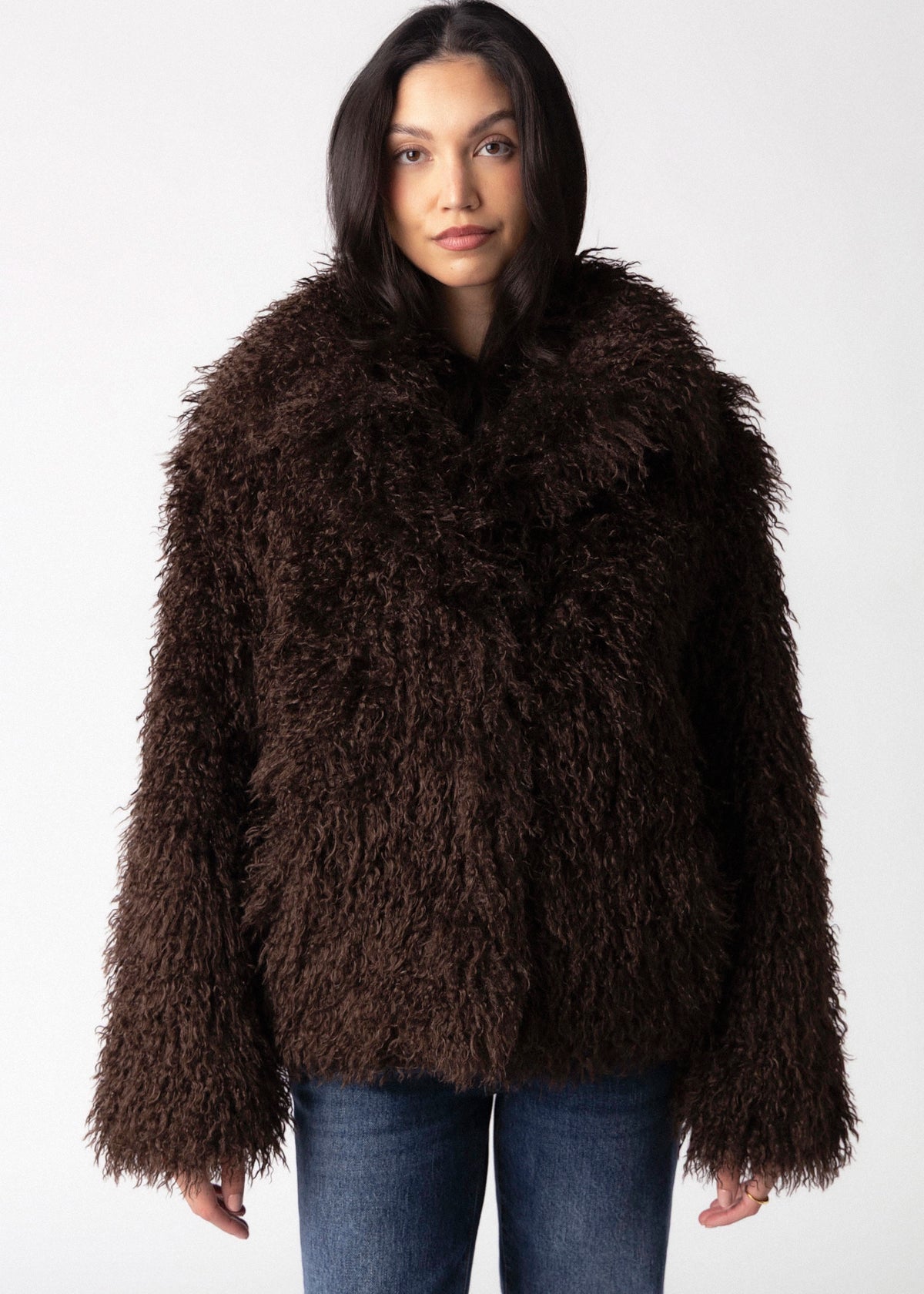 swatch_Coffee Roast rino and pelle lias faux fur jacket