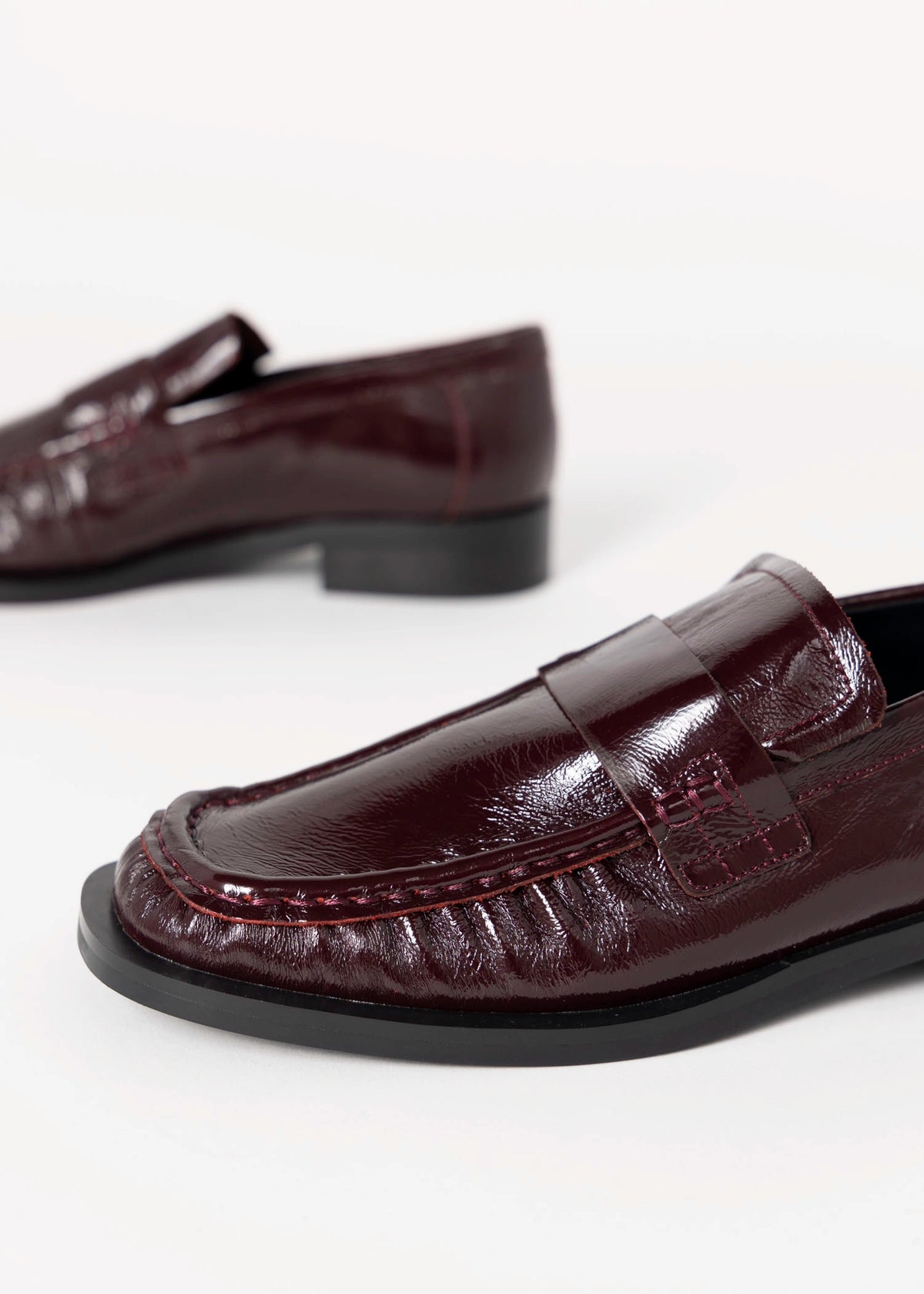 swatch_Wine Patent tony bianco grand patent leather loafer
