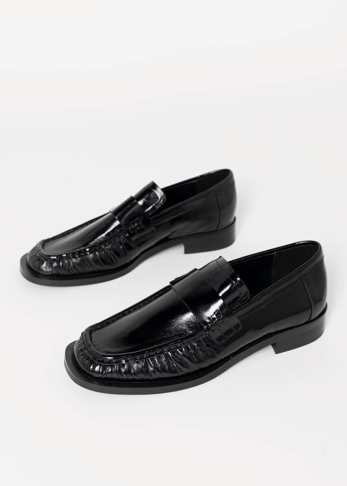 swatch_Black Patent tony bianco grand patent leather loafer