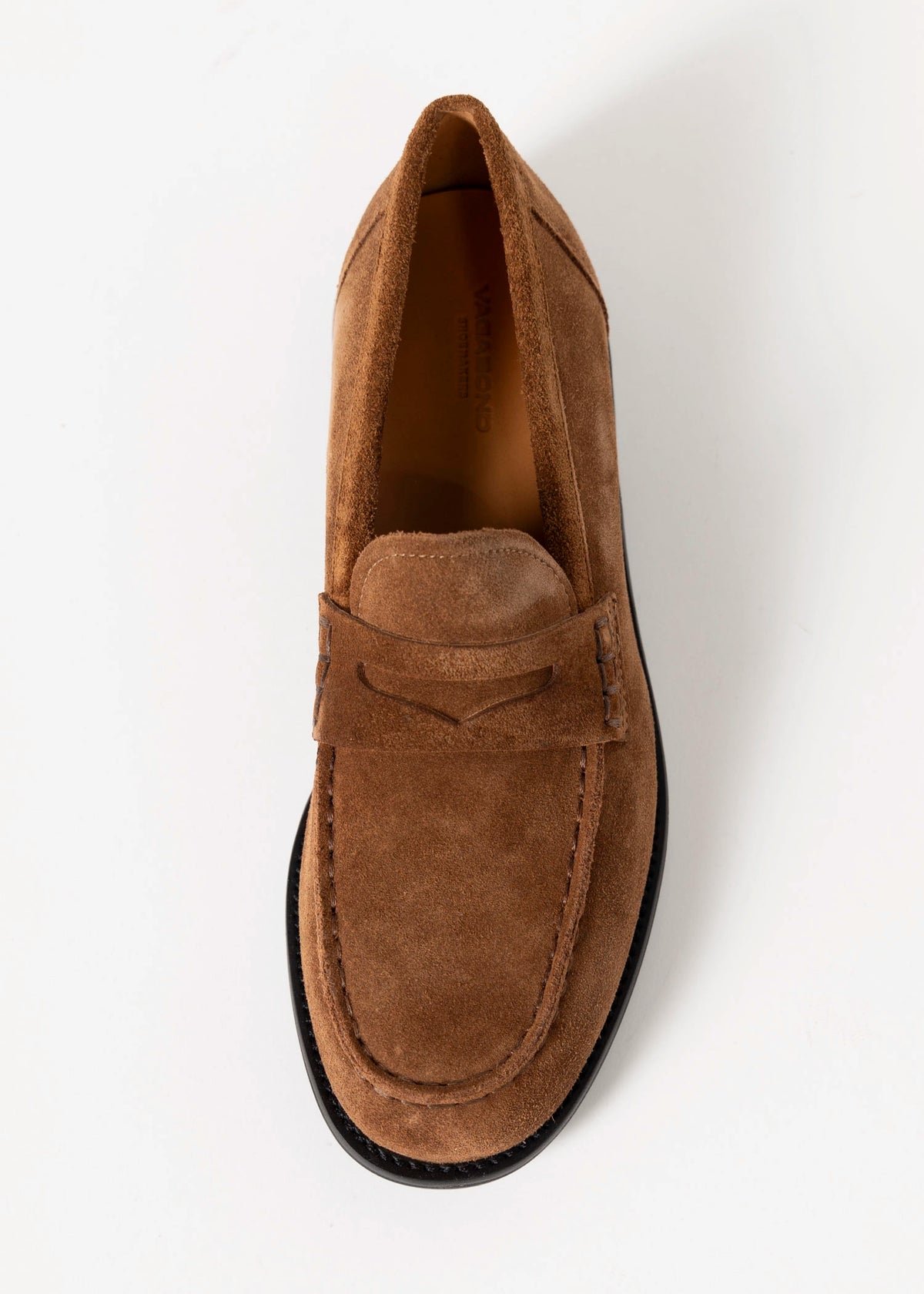 swatch_Brown Suede vagabond linn penny loafer