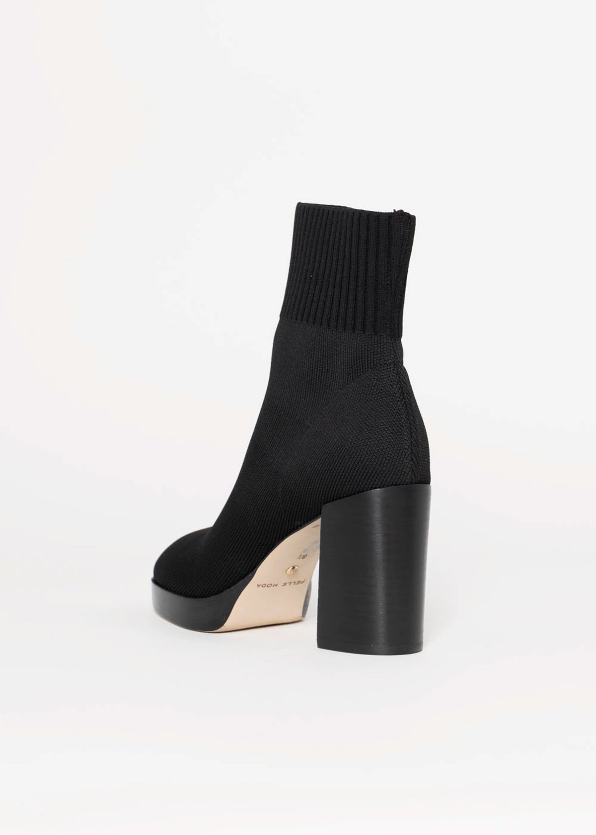 swatch_Black pelle moda vonni stretch fabric bootie