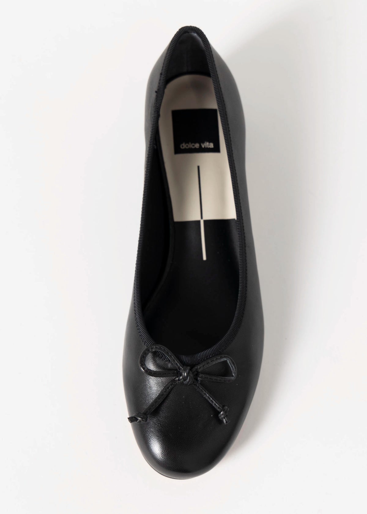 swatch_Black Leather dolce vita ritla mid heel ballet