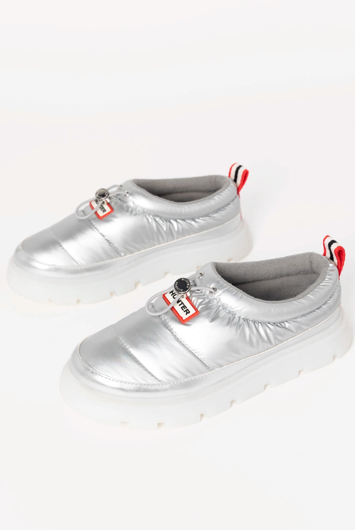 swatch_Silver hunter boots madi 5 nylon puffer booties