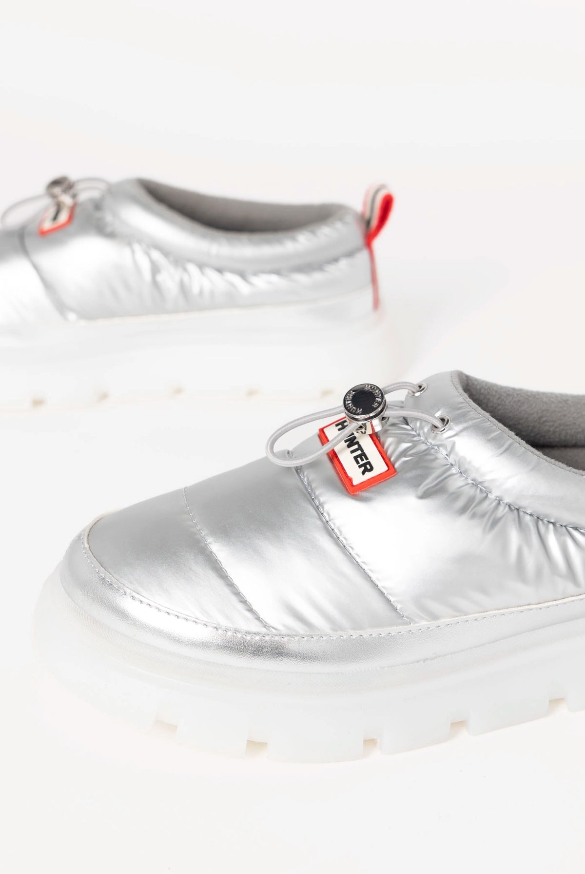 swatch_Silver hunter boots madi 5 nylon puffer booties