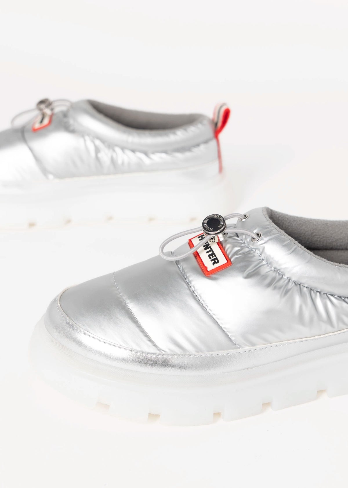swatch_Silver hunter boots madi 5 nylon puffer booties