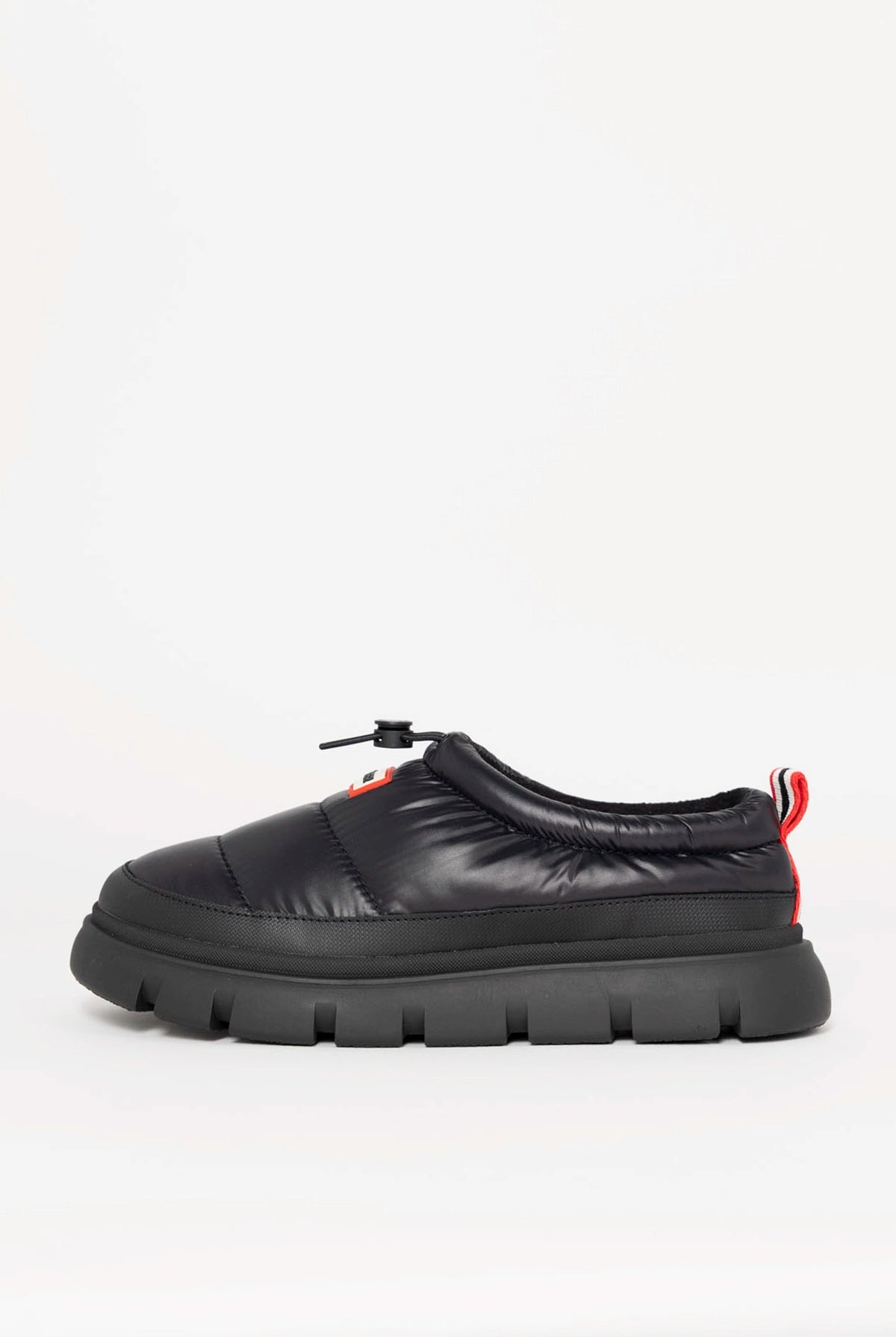 swatch_Black hunter boots madi 5 nylon puffer booties