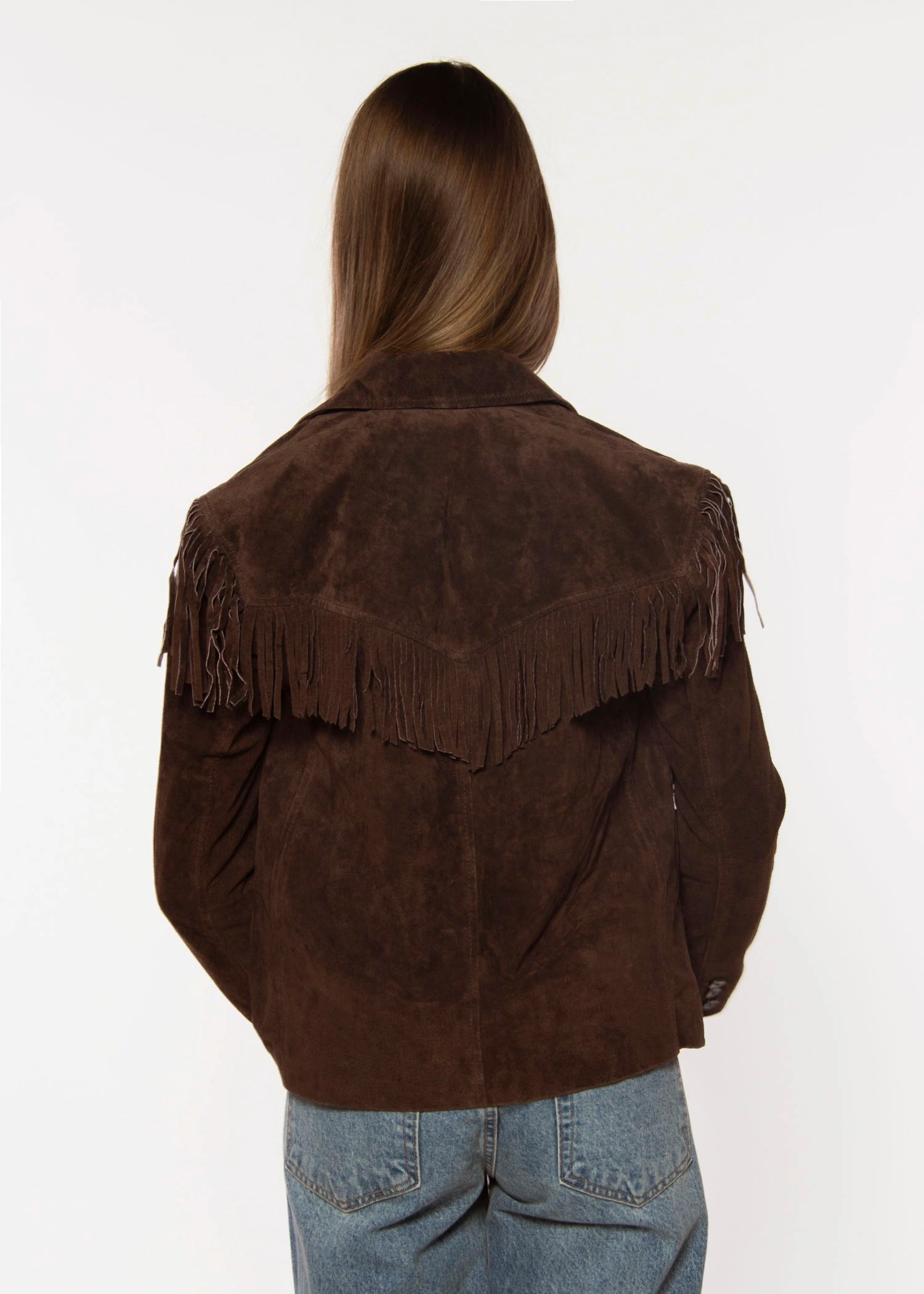 swatch_Brown down to earth suede jacket