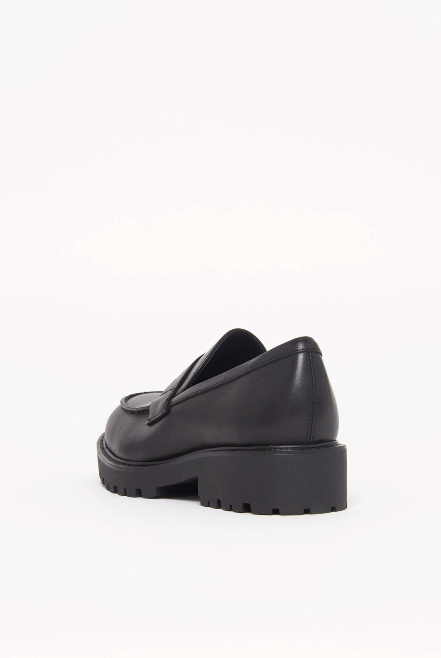 swatch_Black Leather kenova loafer shoes