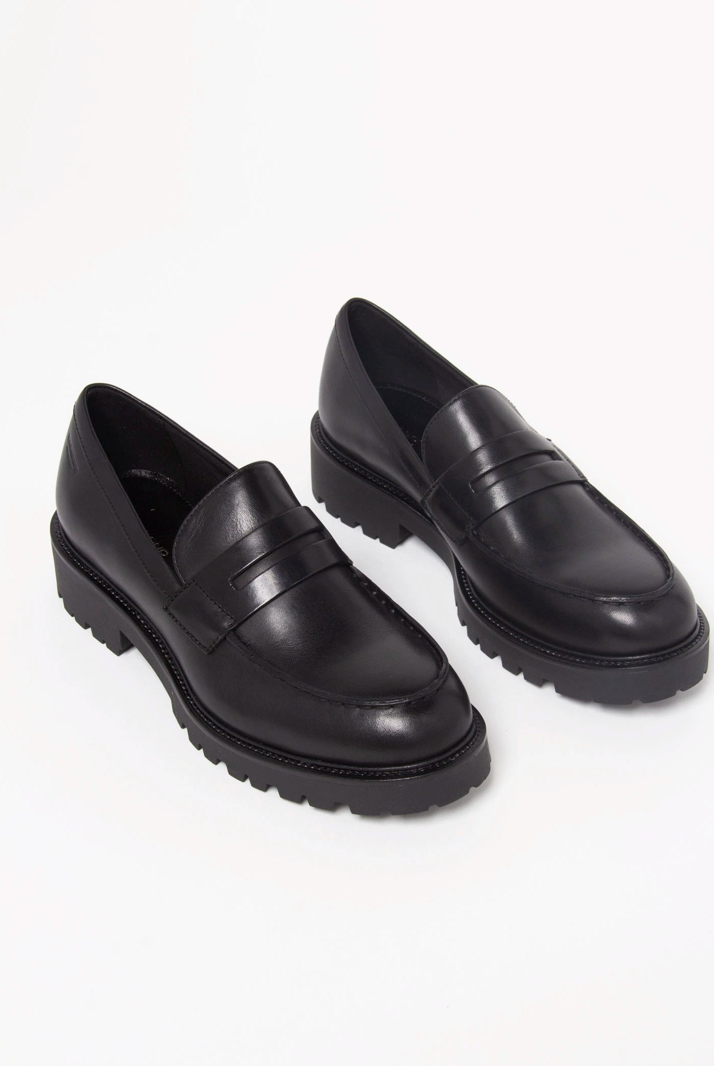 swatch_Black Leather kenova loafer shoes