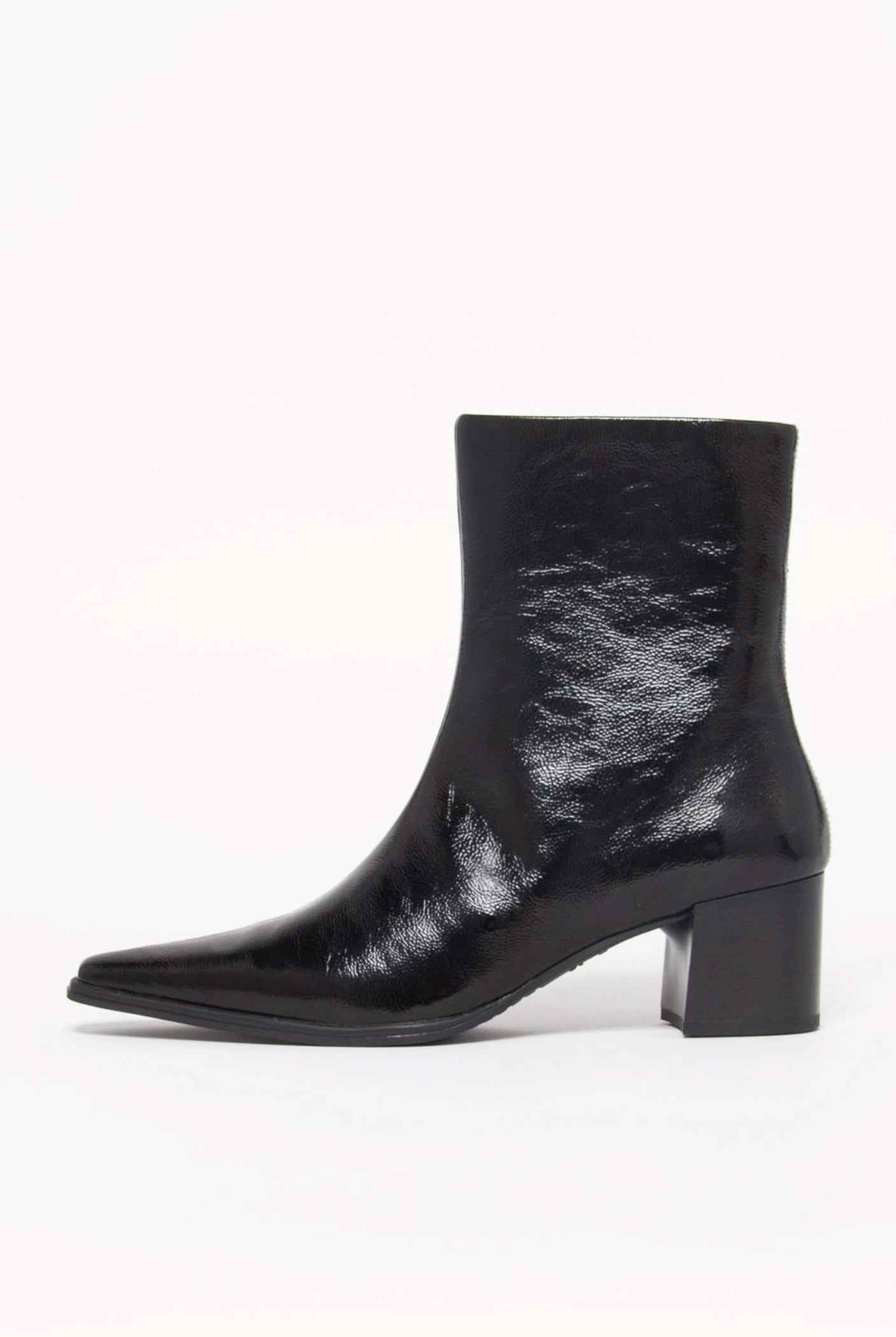 swatch_Black Patent giselle boot shoes