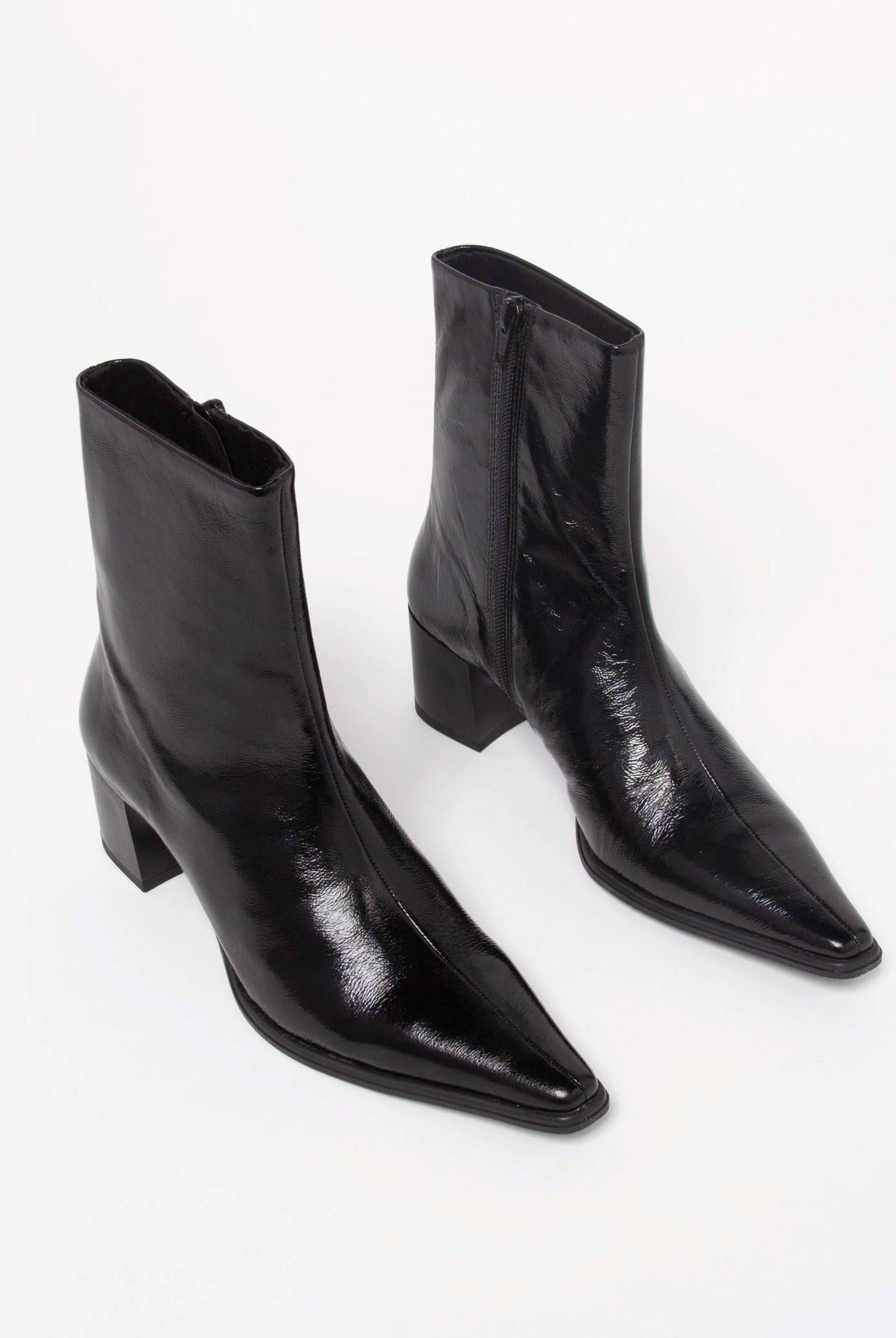 swatch_Black Patent giselle boot shoes