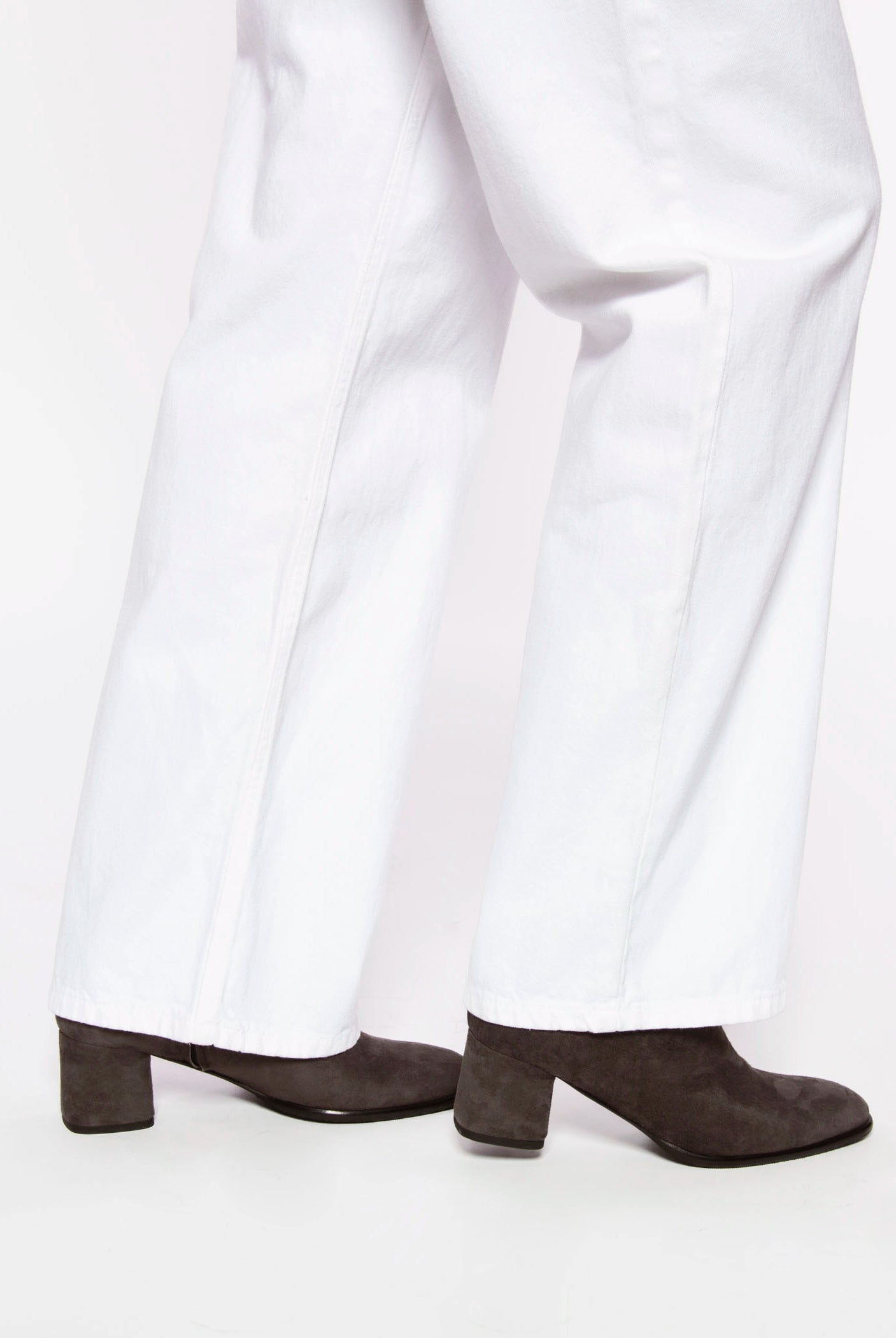 swatch_Grey Suede stretch suede bootie boots