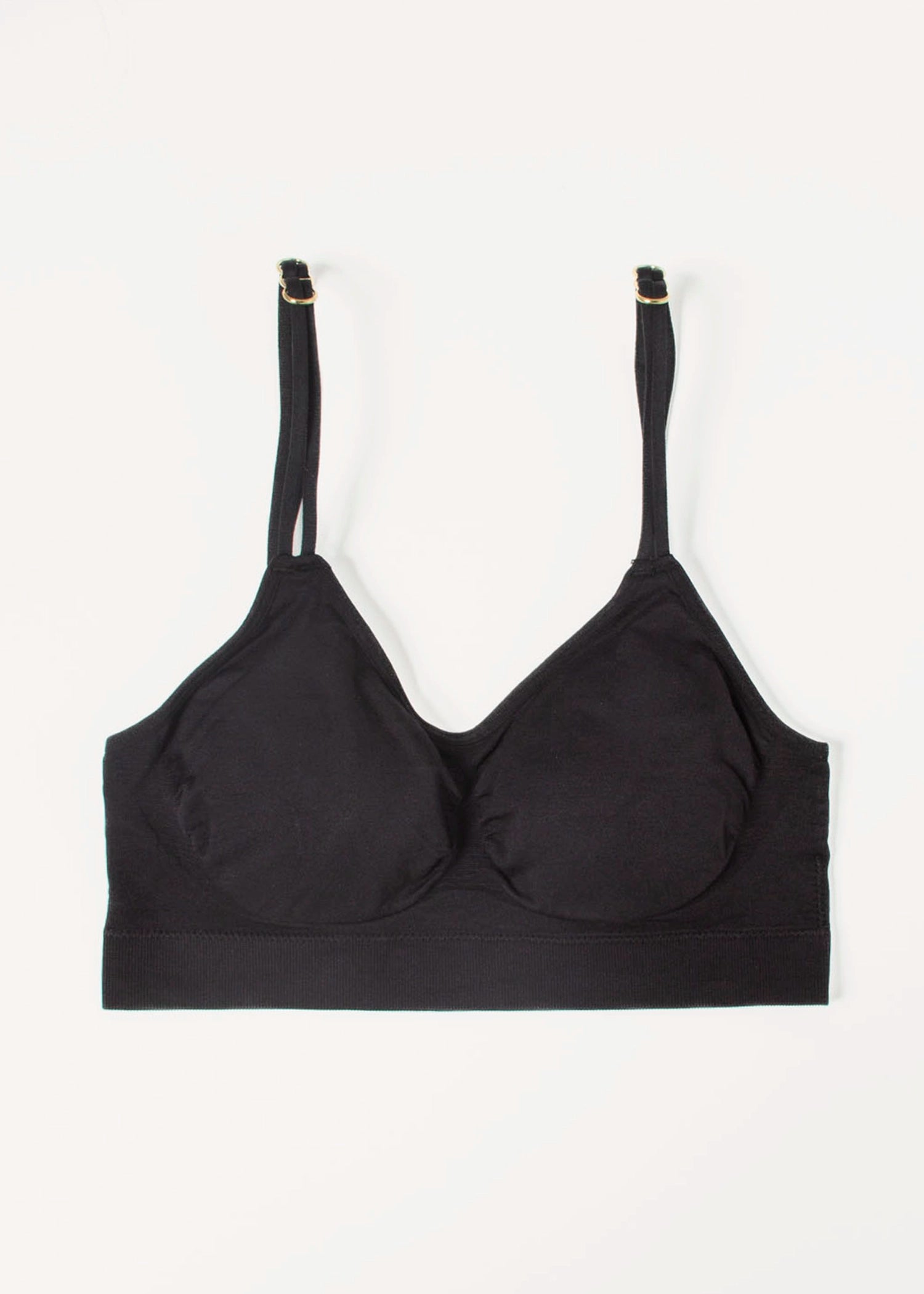 swatch_Black adjustable strap bralette strap its