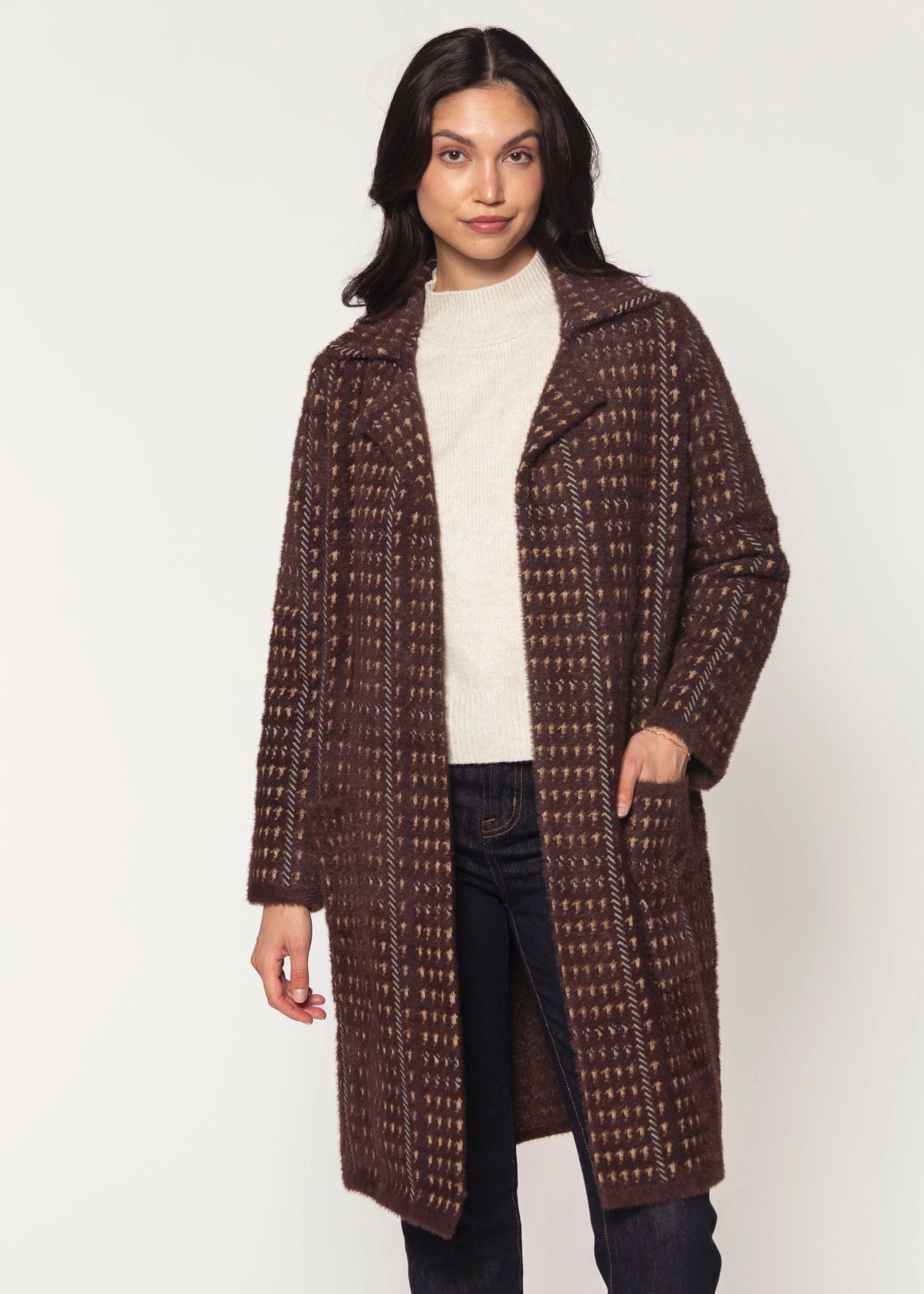 swatch_Chocolate/Oat Multi marceau coat coats