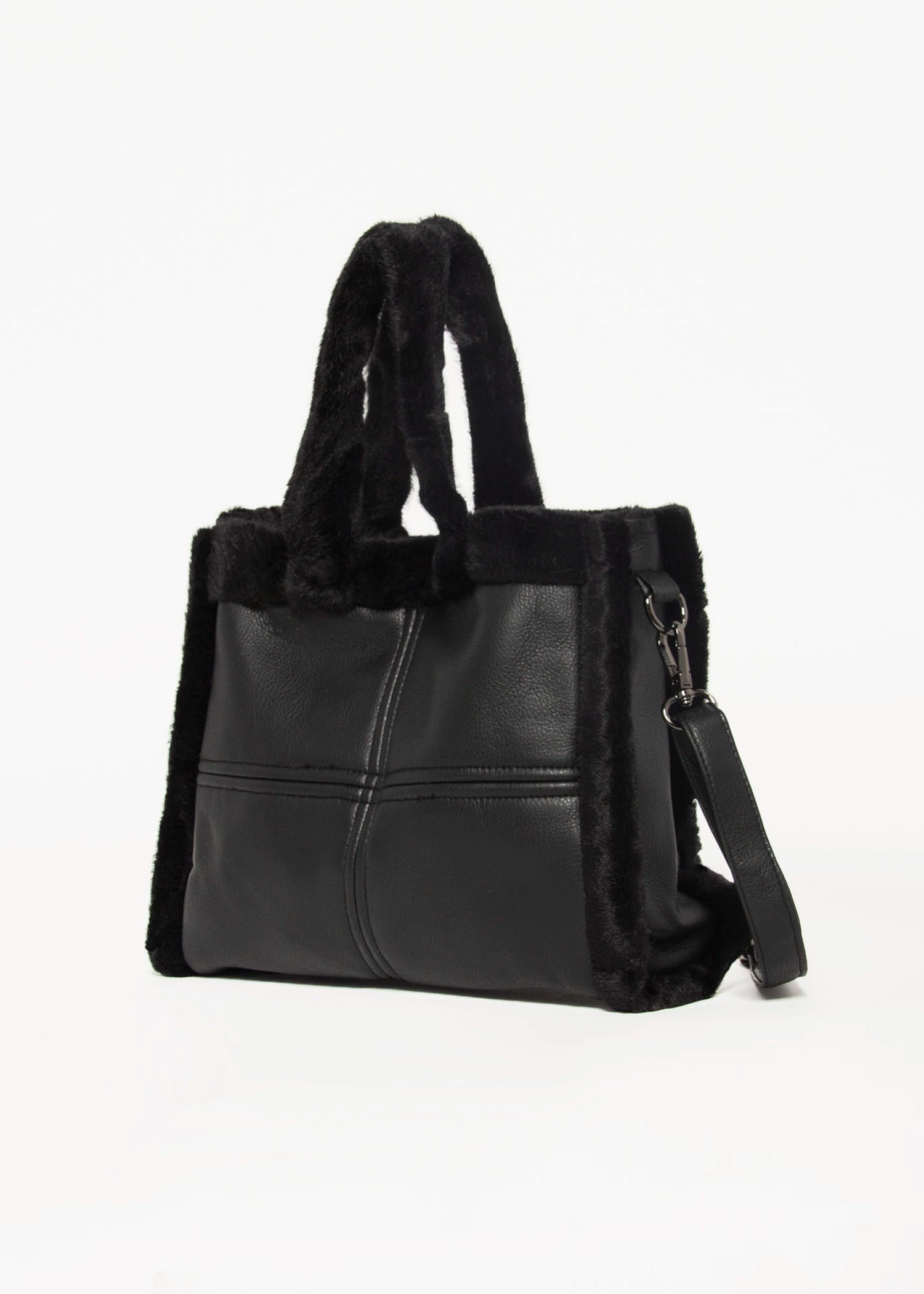 swatch_Black jasha shopper tote bags