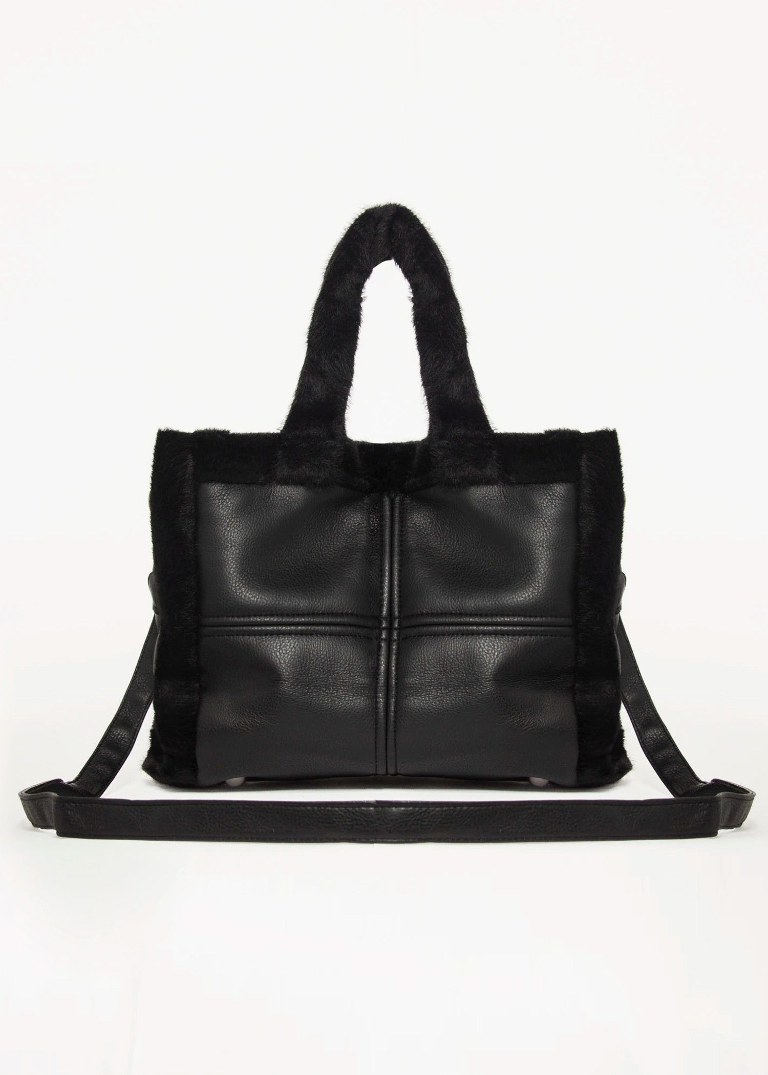 swatch_Black jasha shopper tote bags