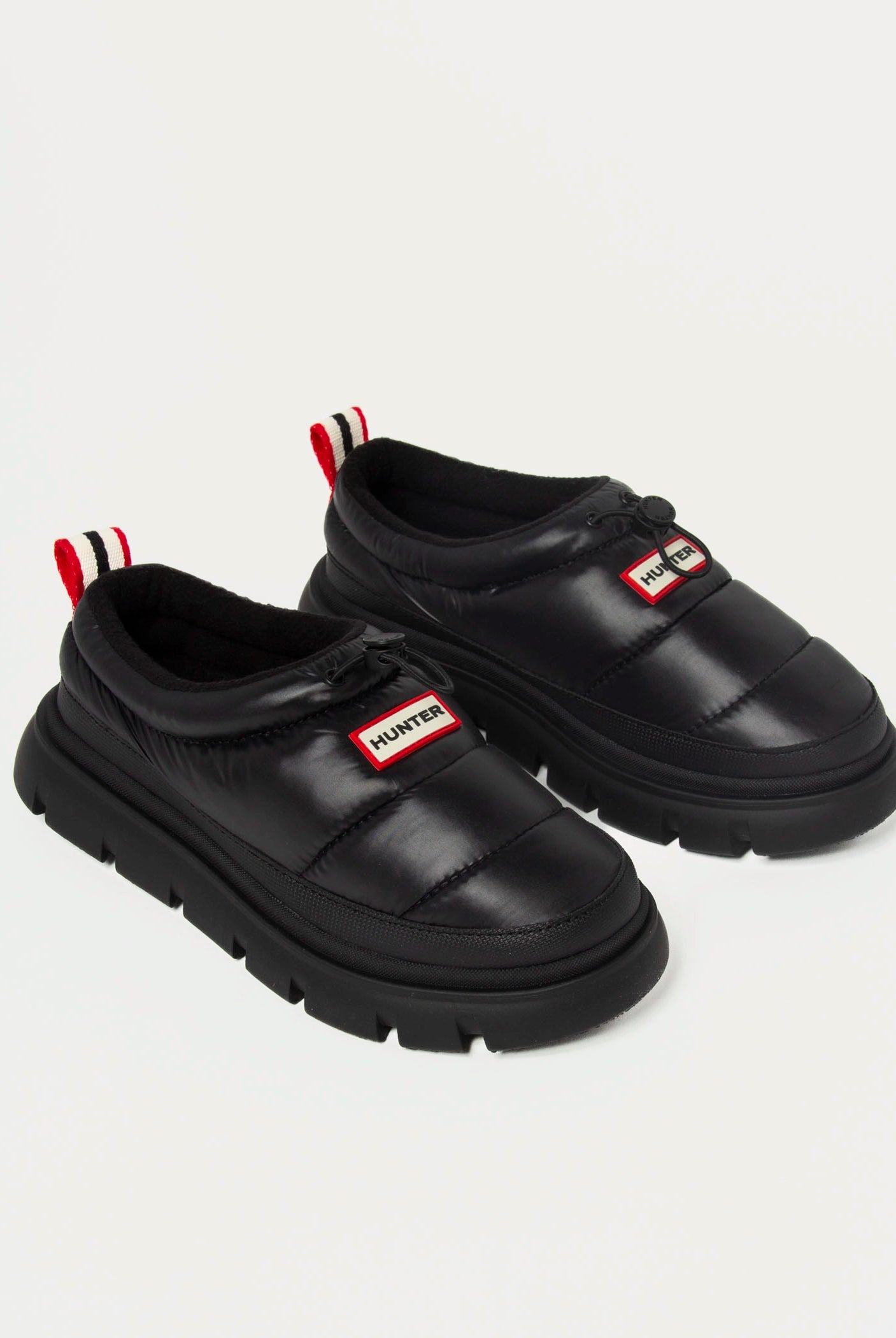swatch_Black madi puffer slip on shoes