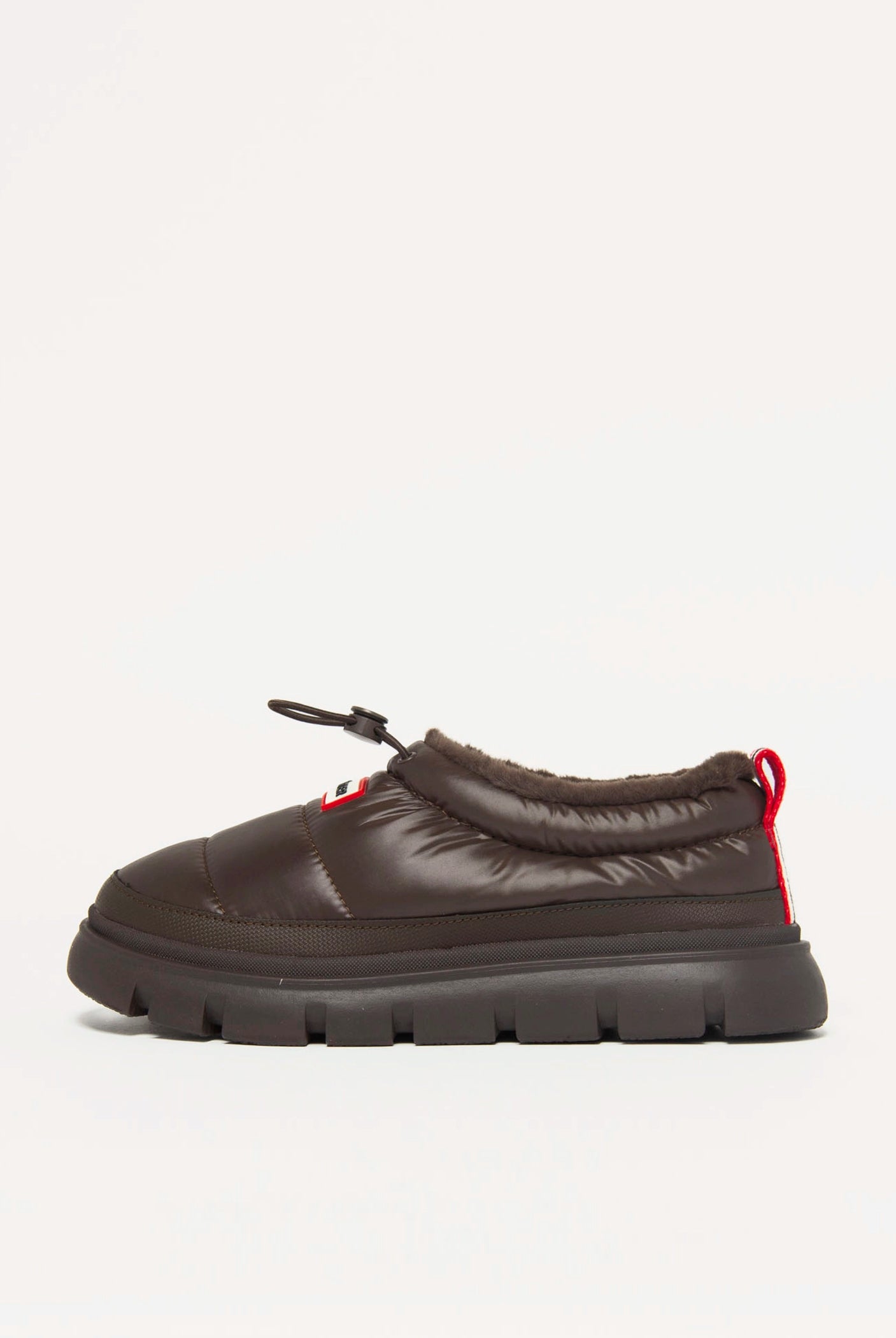swatch_Dark Brown madi puffer slip on shoes