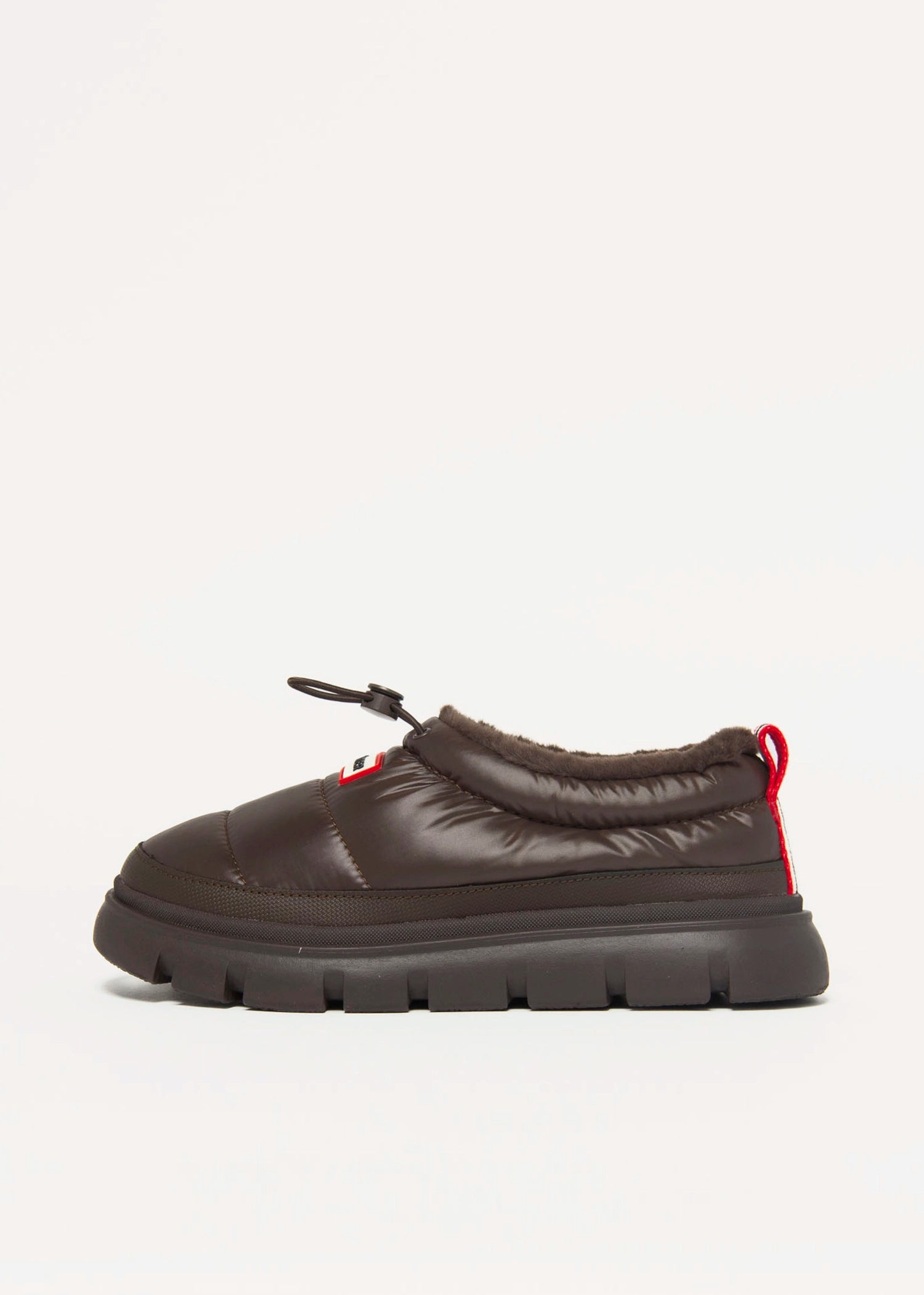 swatch_Dark Brown madi puffer slip on shoes