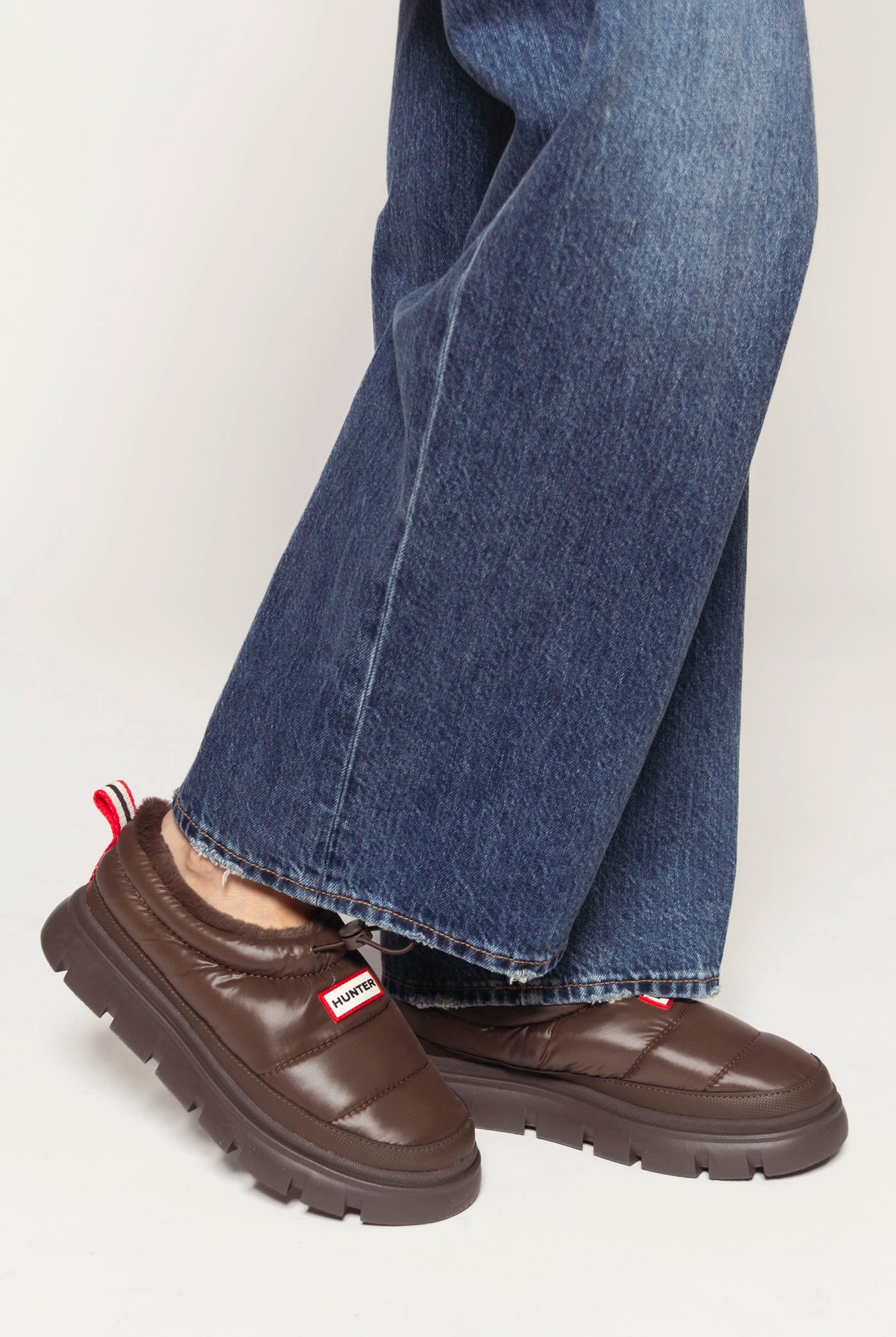 swatch_Dark Brown madi puffer slip on shoes