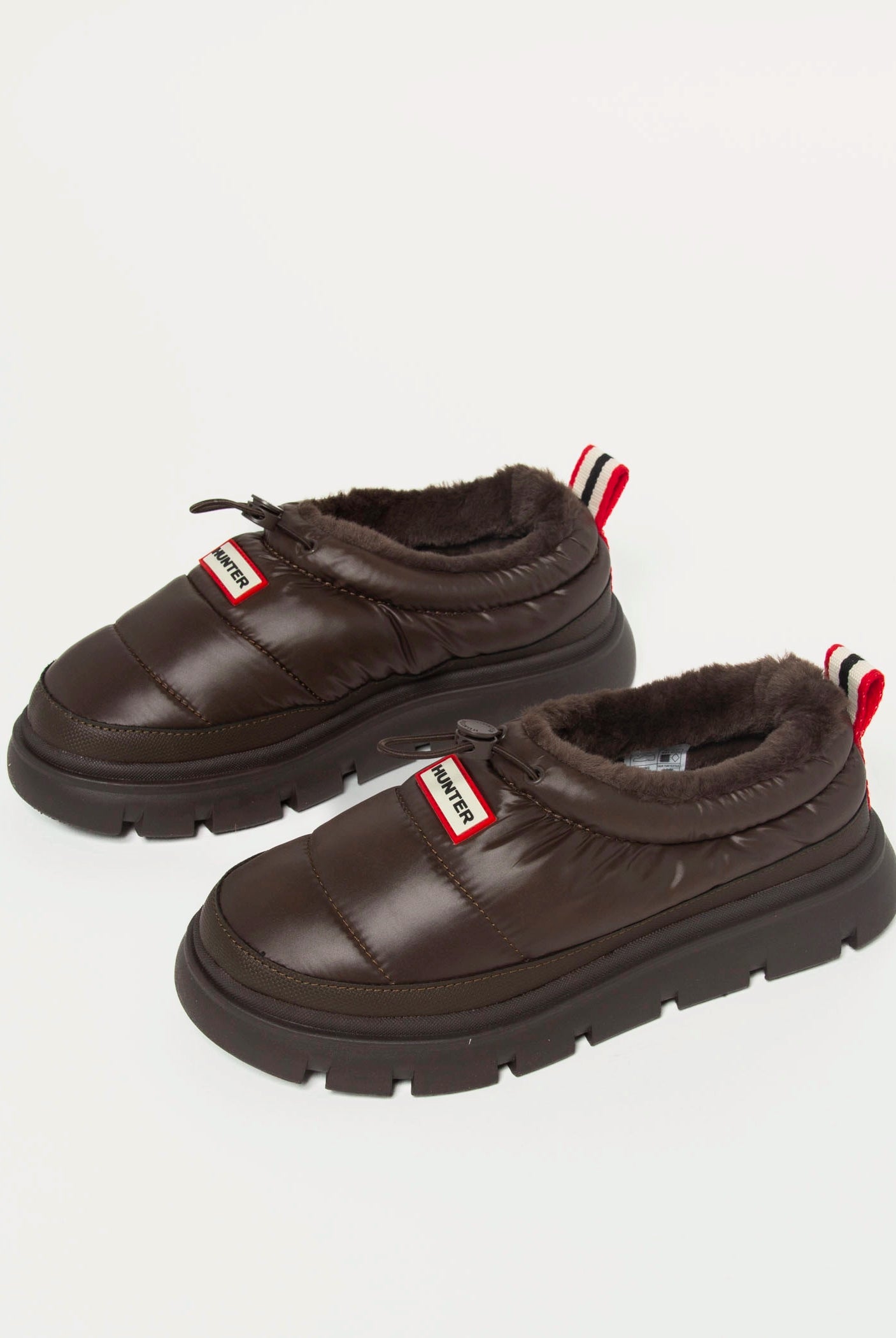 swatch_Dark Brown madi puffer slip on shoes