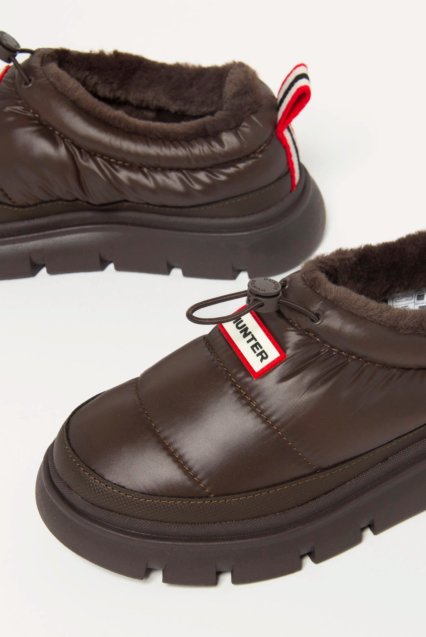 swatch_Dark Brown madi puffer slip on shoes