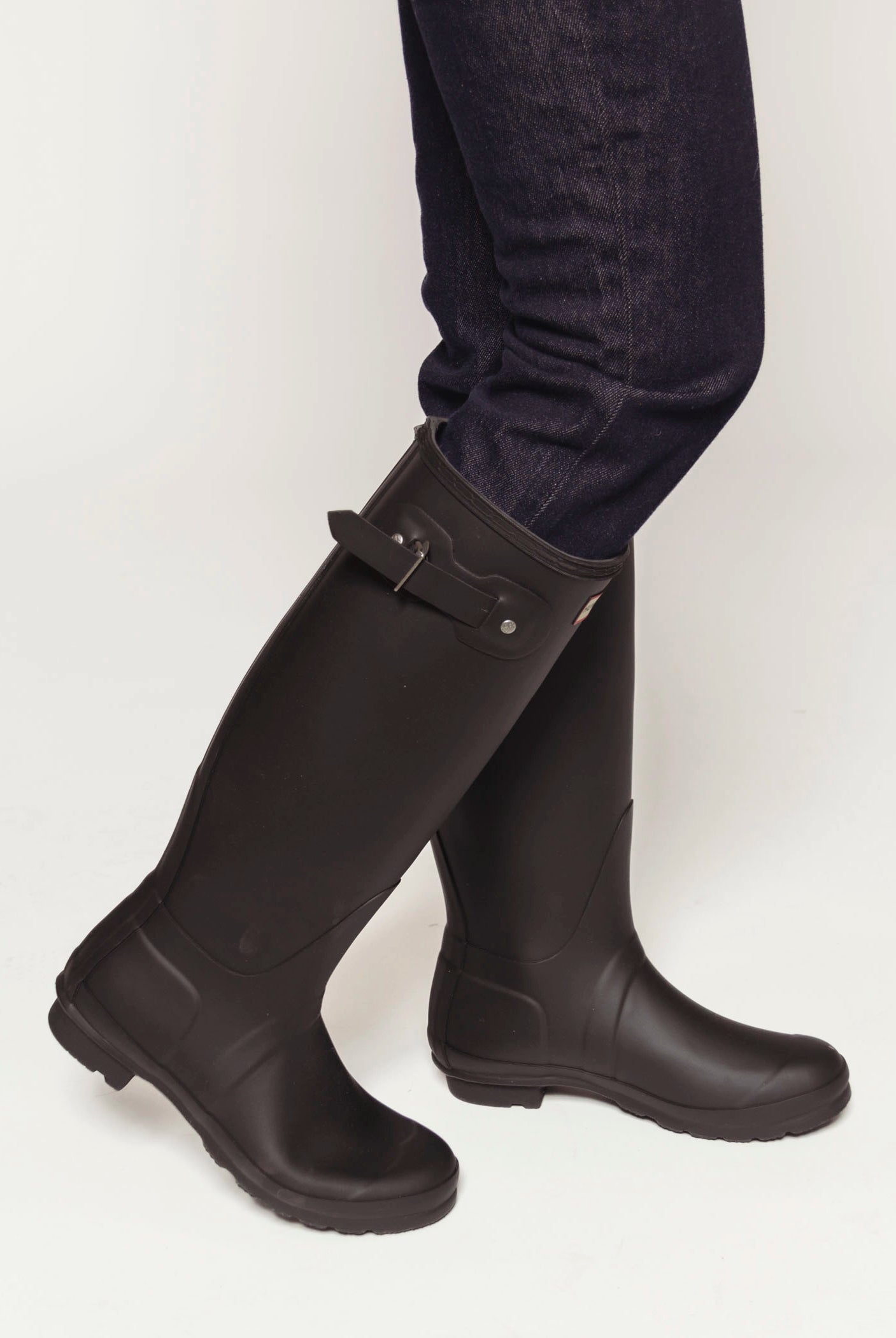swatch_Black original tall rainboot boots