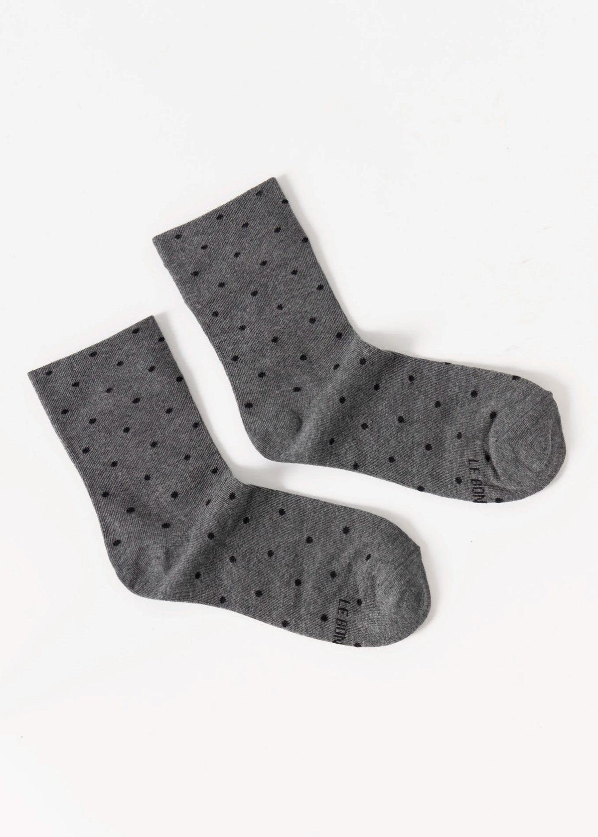 swatch_Charcoal/Black le bon shoppe sneaker socks