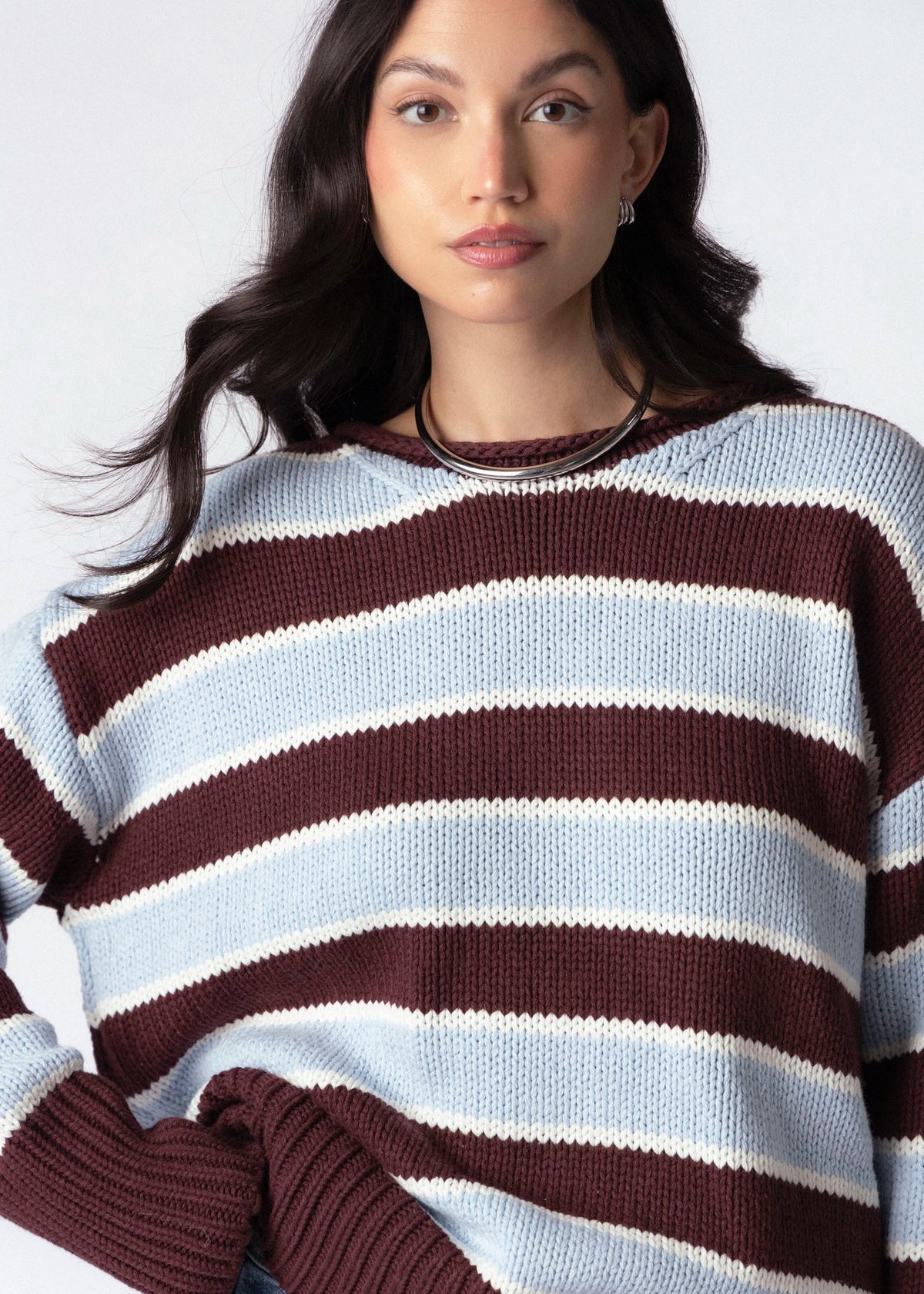 swatch_Chocolate Combo frankie striped sweater