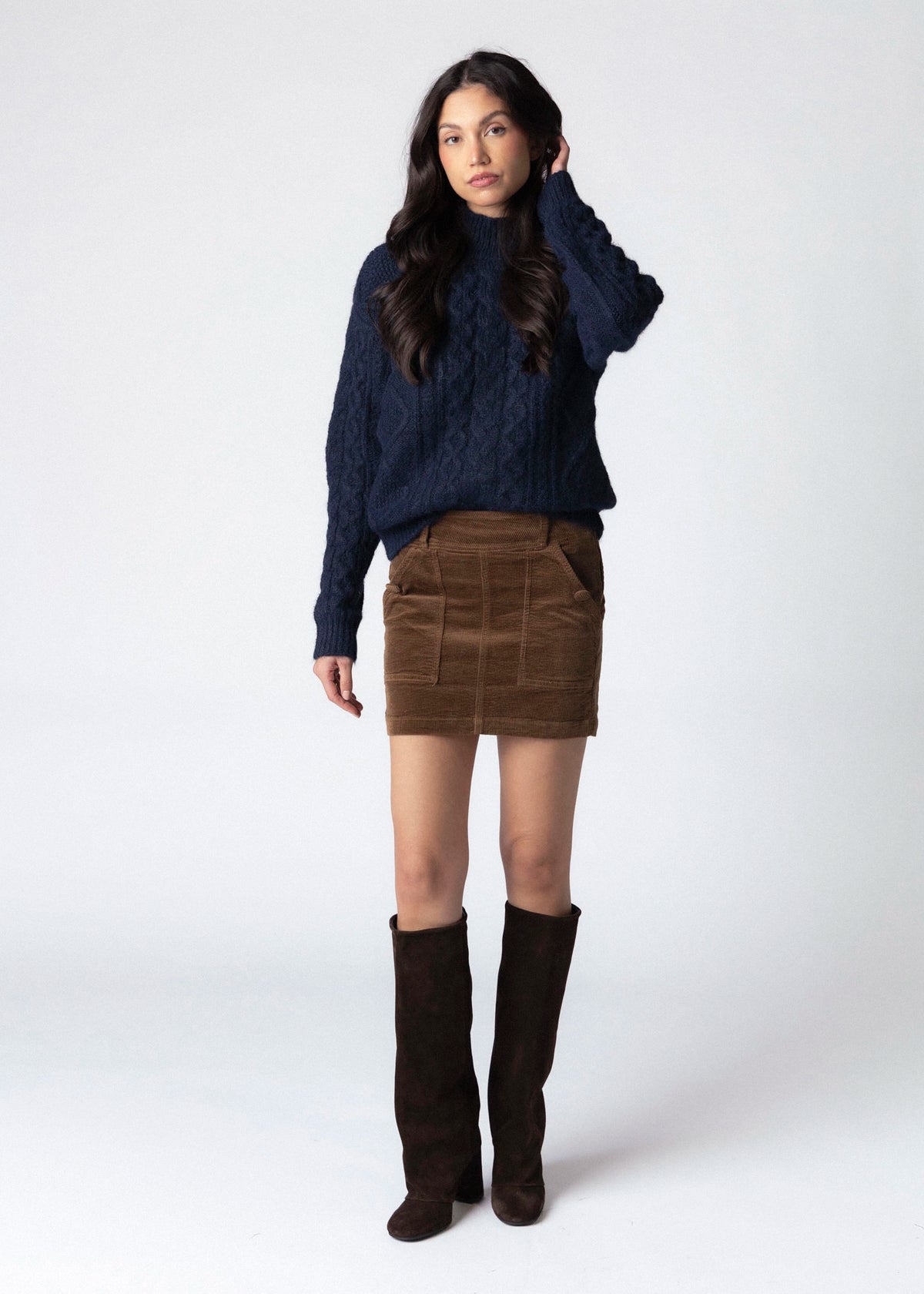 swatch_Fawn heartloom bree corduroy skirt