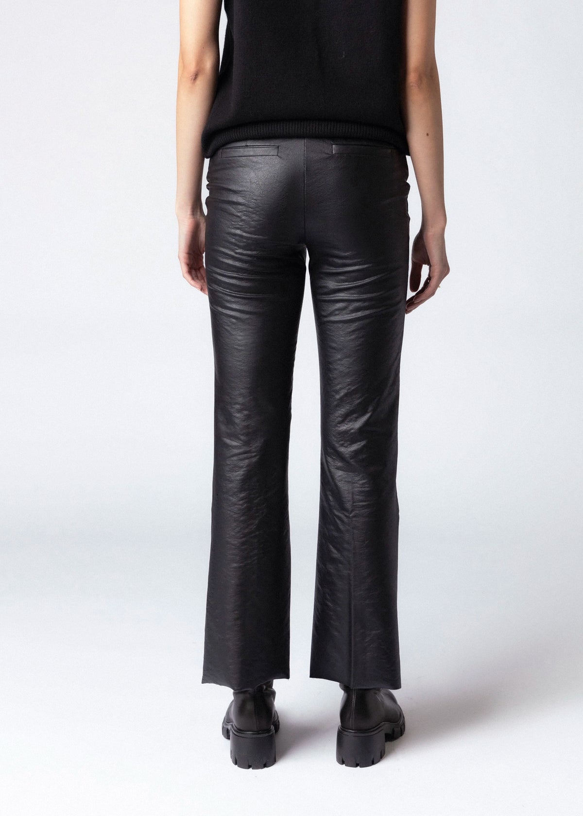 swatch_black lysse elysse foiled leather pant apparel