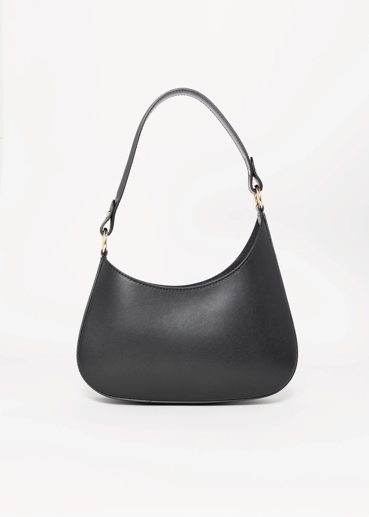 swatch_Black margaret italian leather shoulder bag