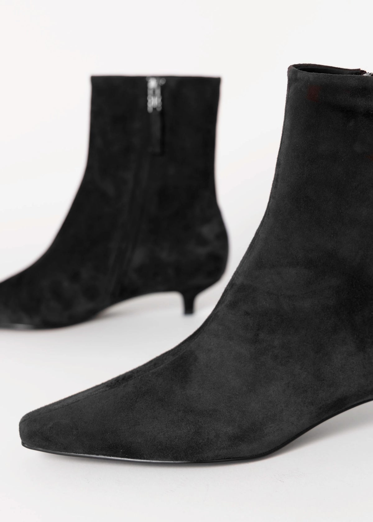 swatch_Black Suede bibi lou azra 30 heeled ankle boot