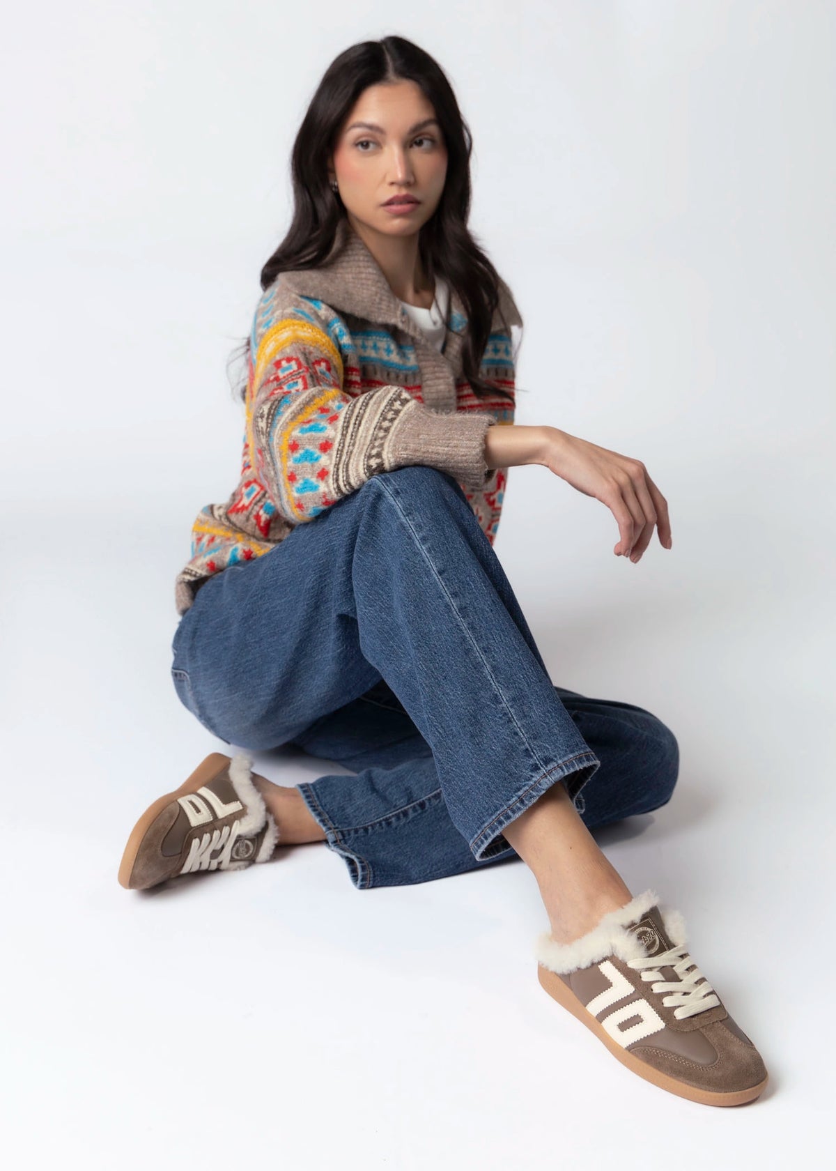 swatch_Taupe/Butter Back70 easter FL shearling lined sneaker