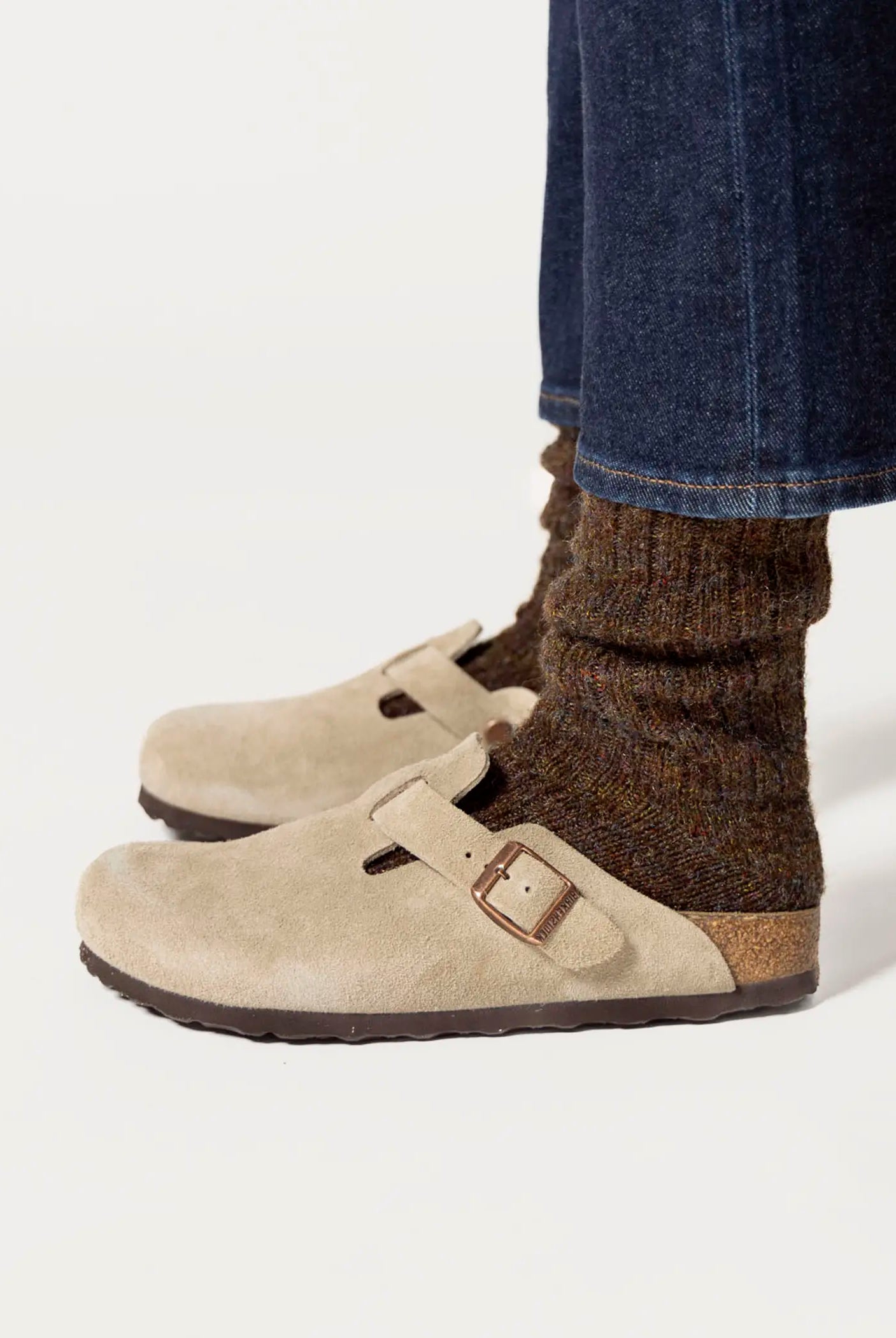 swatch_taupe suede boston clog clogs