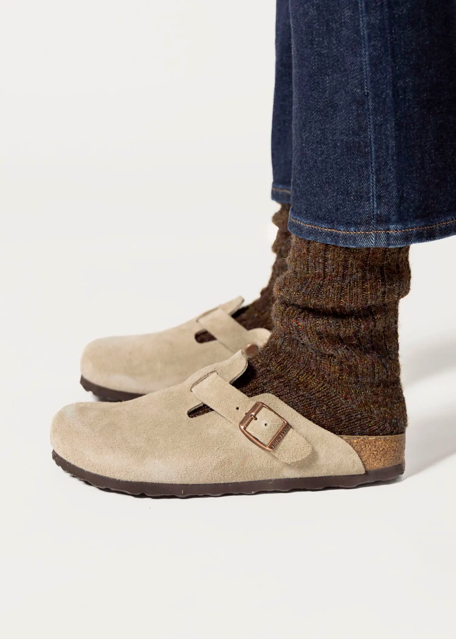 swatch_taupe suede boston clog clogs