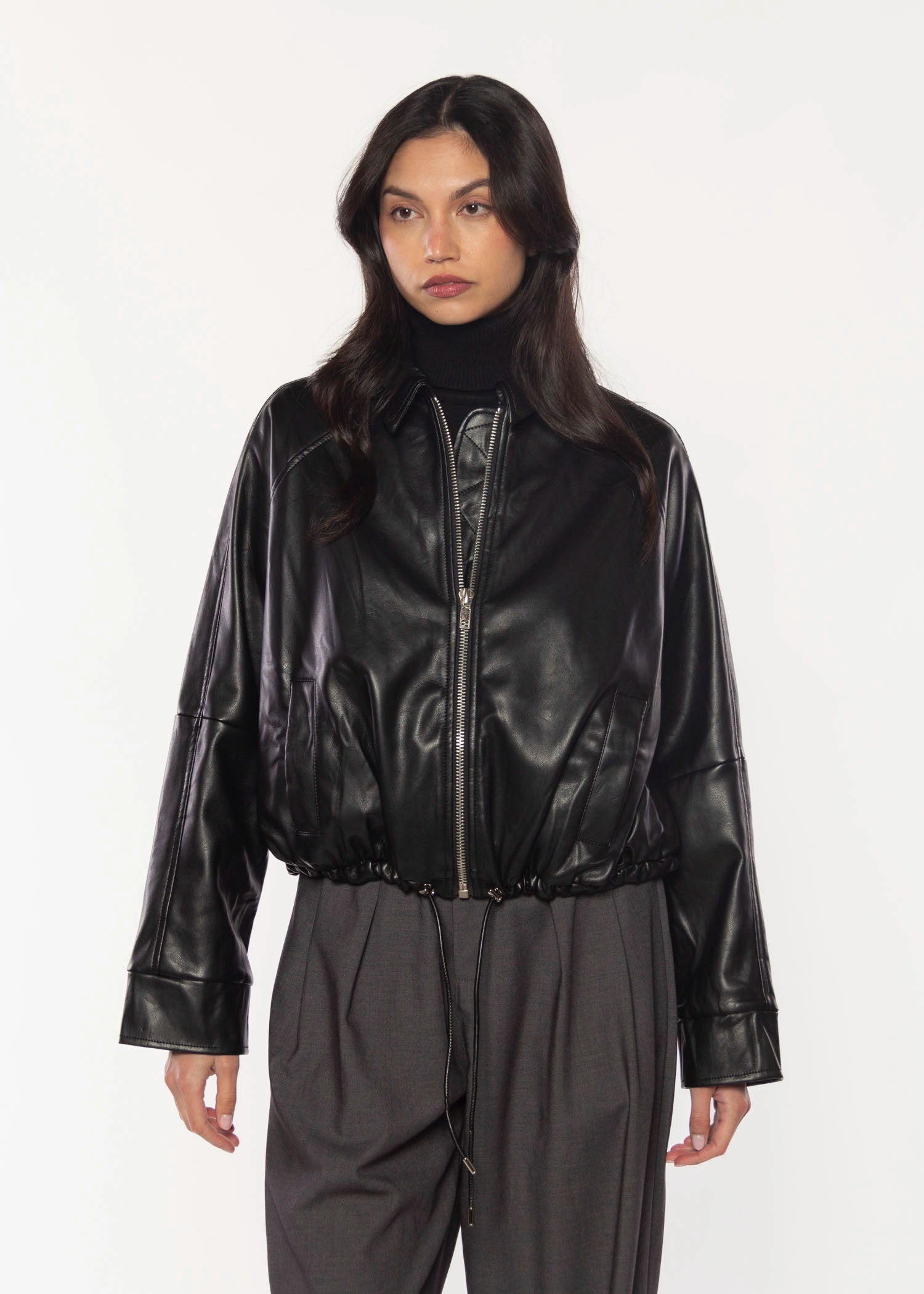 swatch_Black lizette bomber jacket