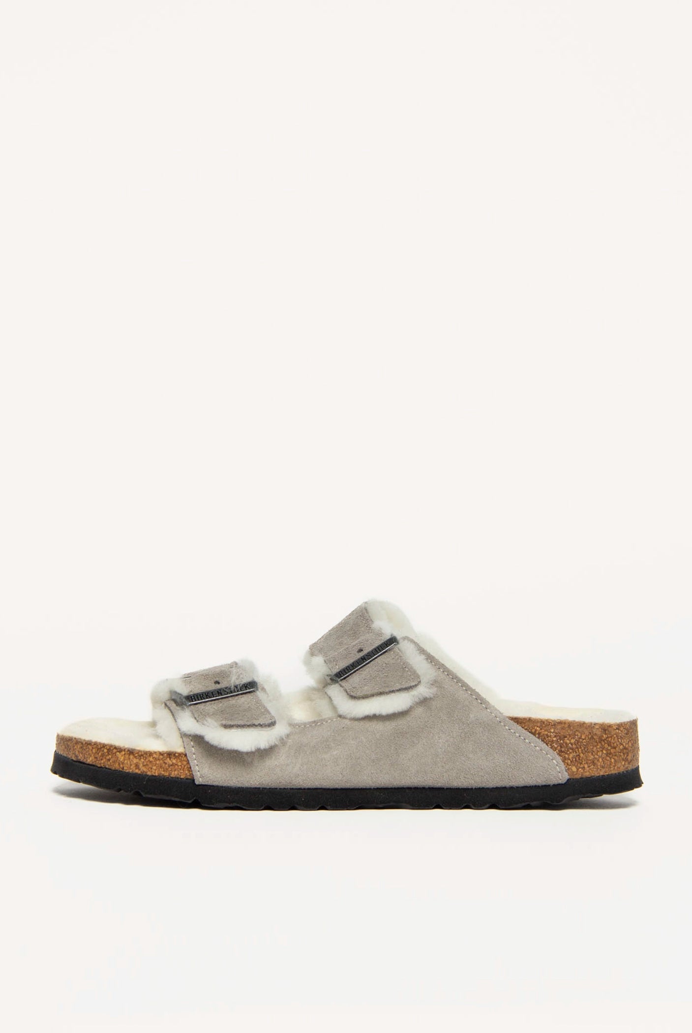 swatch_Stone Suede arizona shearling sandal shoes