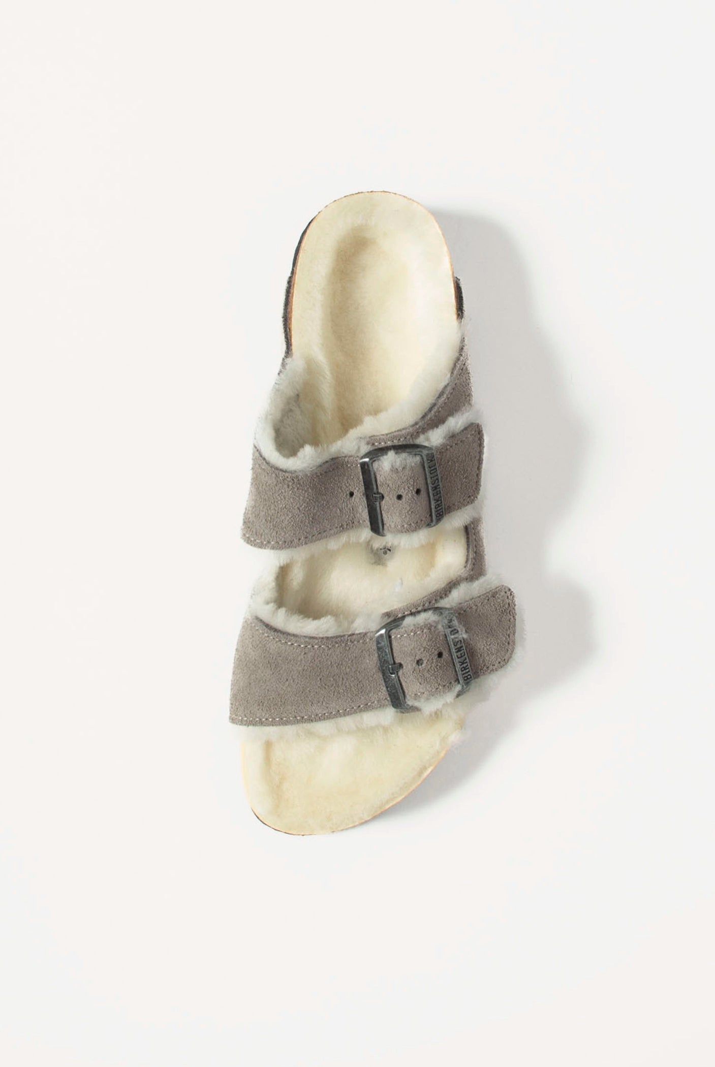 swatch_Stone Suede arizona shearling sandal shoes