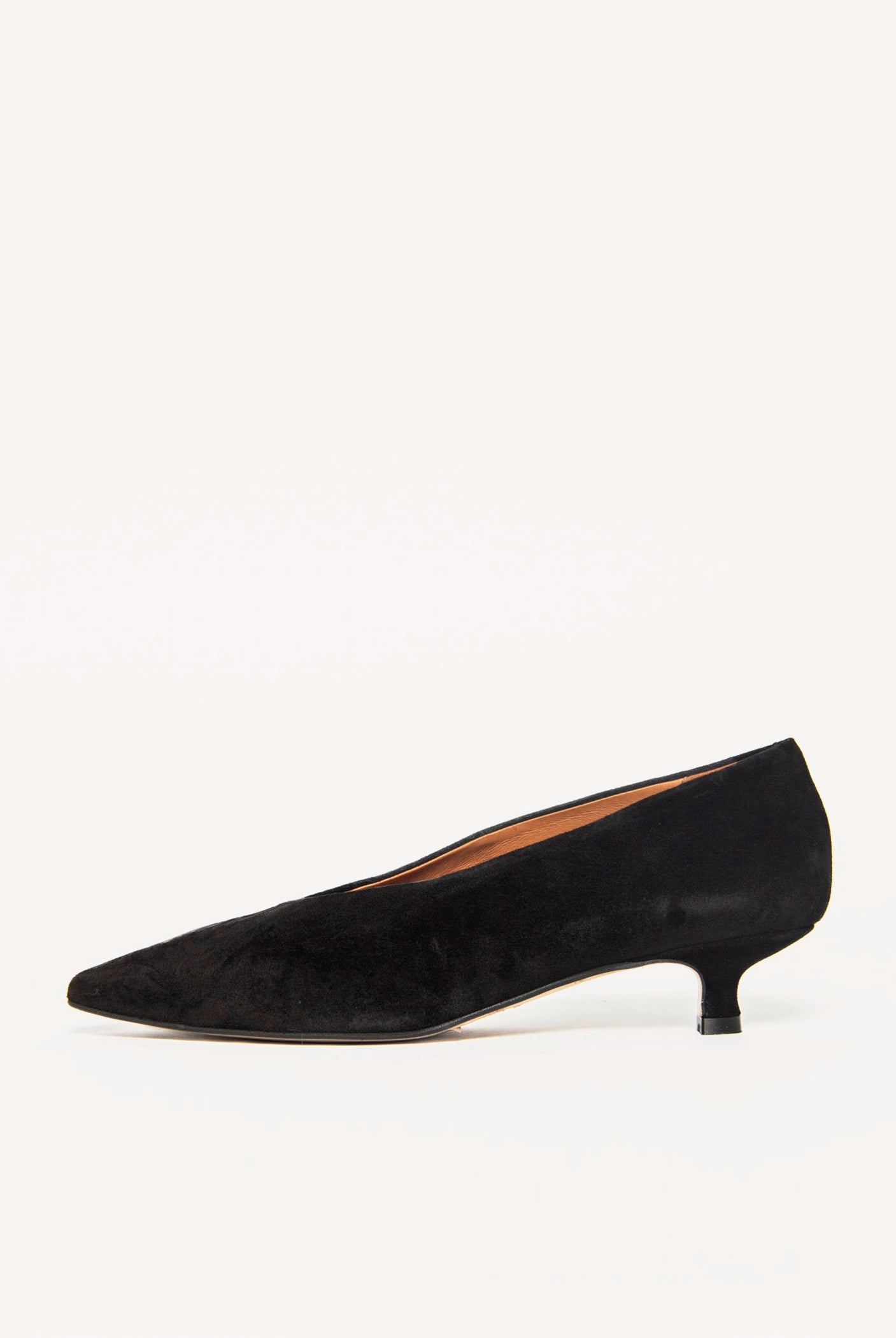 swatch_Black Suede margo kitten heel pumps