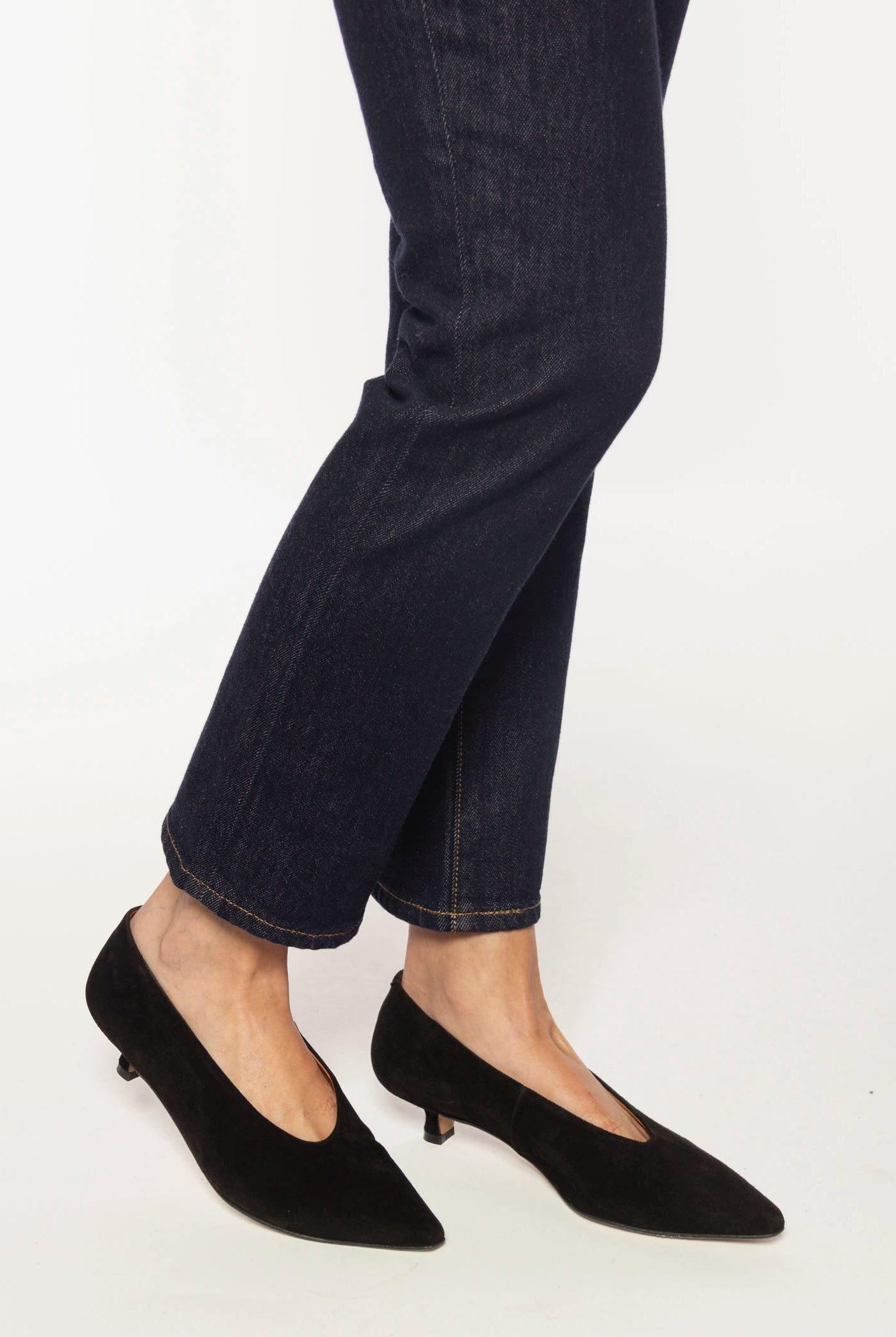 swatch_Black Suede margo kitten heel pumps