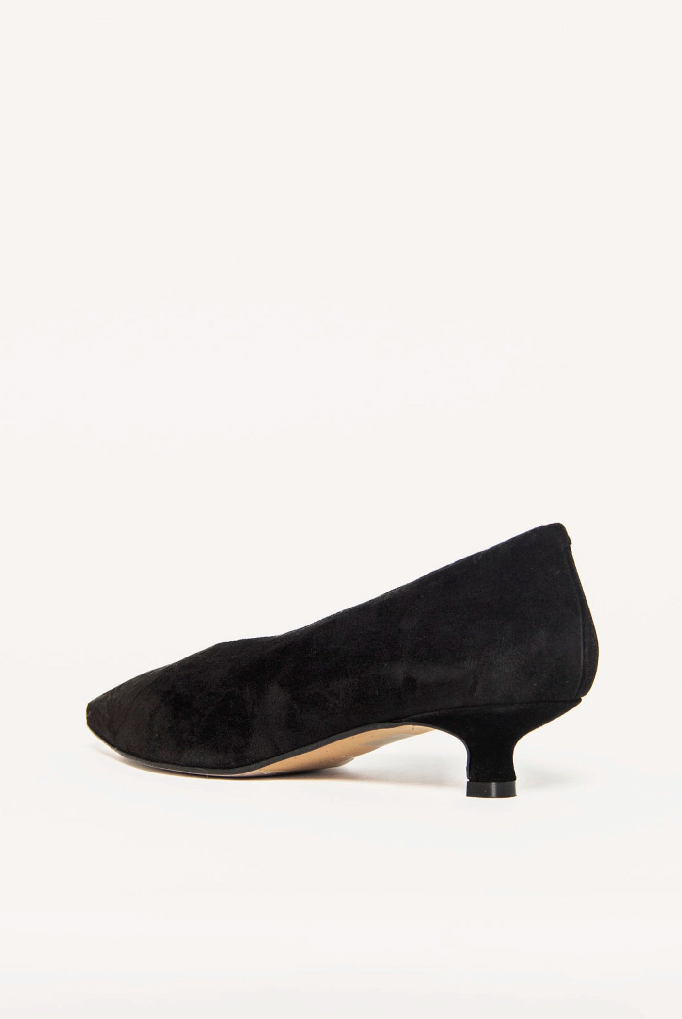 swatch_Black Suede margo kitten heel pumps