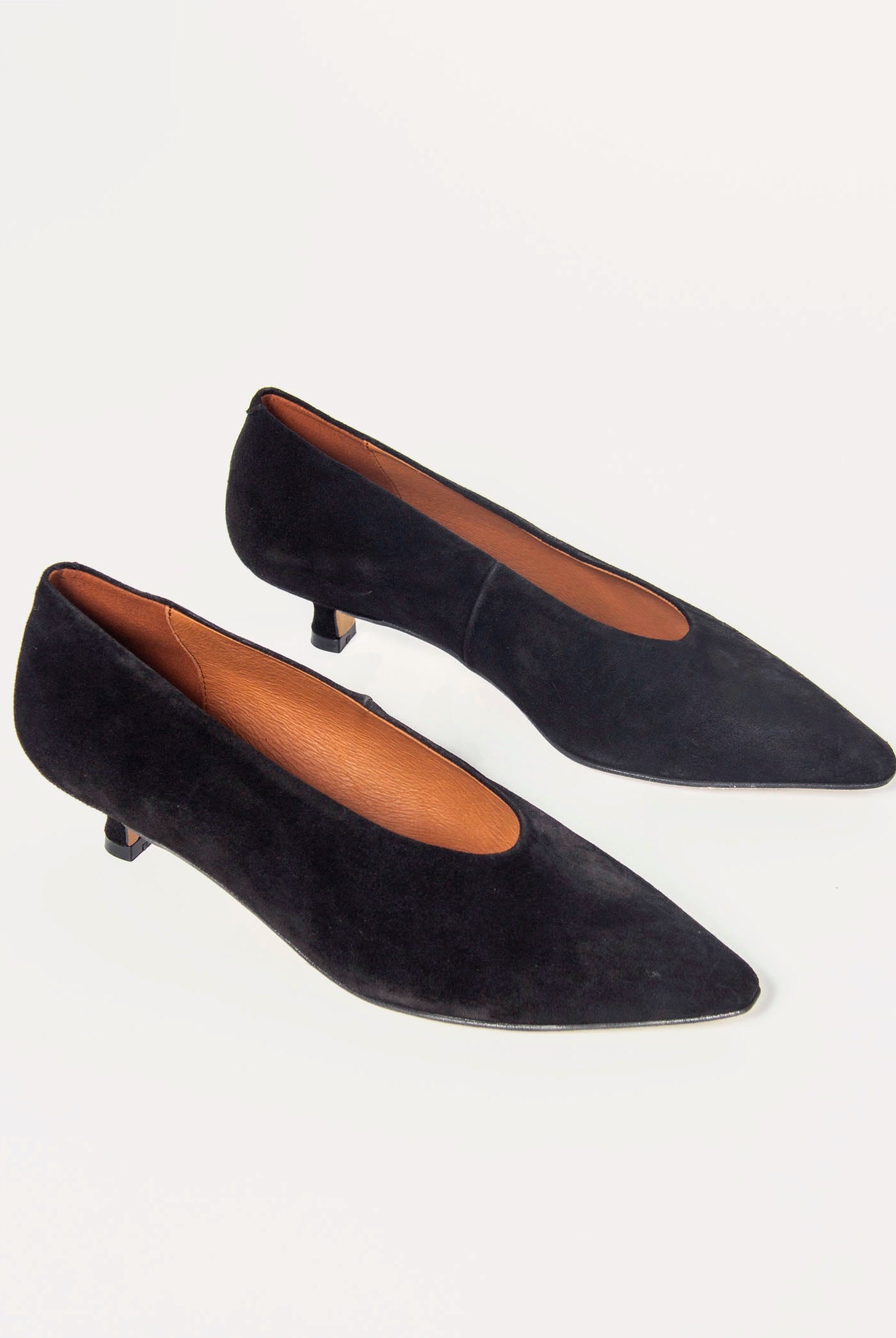swatch_Navy Suede margo kitten heel pumps