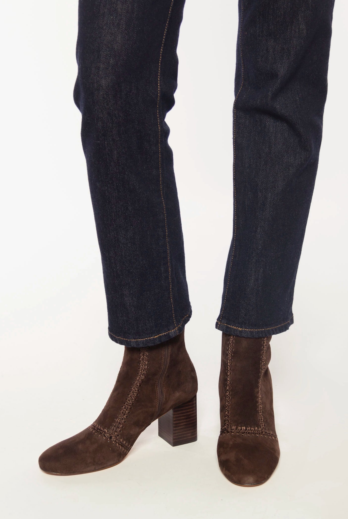 swatch_Chocolate Suede story heeled boots shoes