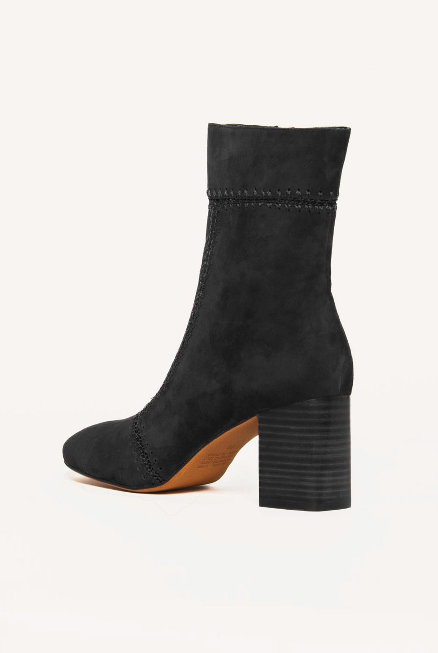 swatch_Black Suede story heeled boots shoes