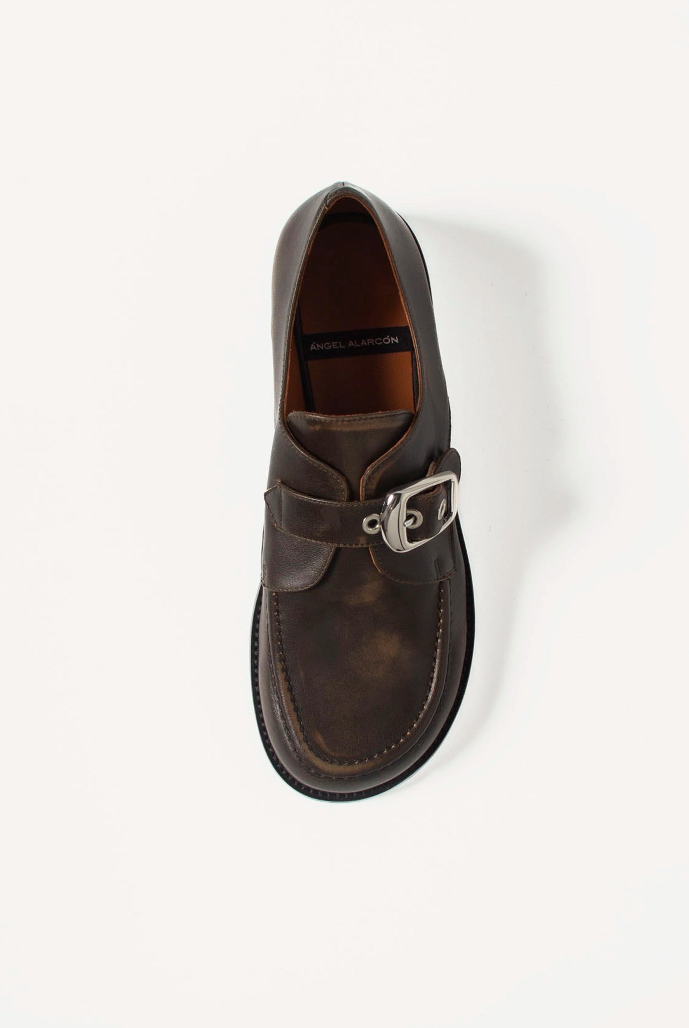 swatch_Brown Leather giselle loafer shoes