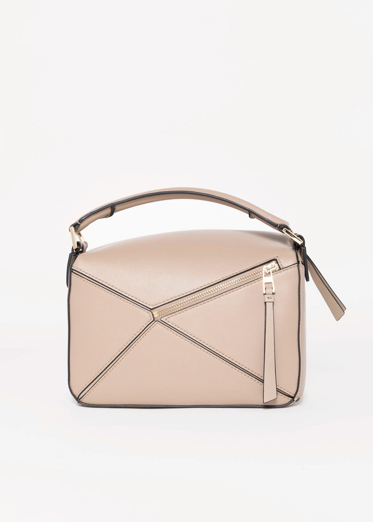 swatch_Taupe rosalia leather puzzle bag