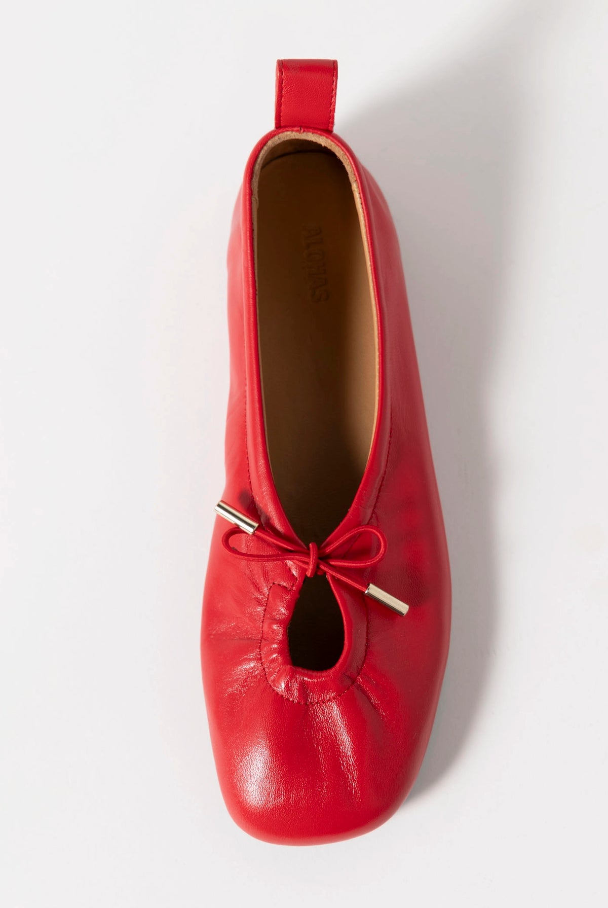 swatch_Red Leather alohas rosalind leather flat