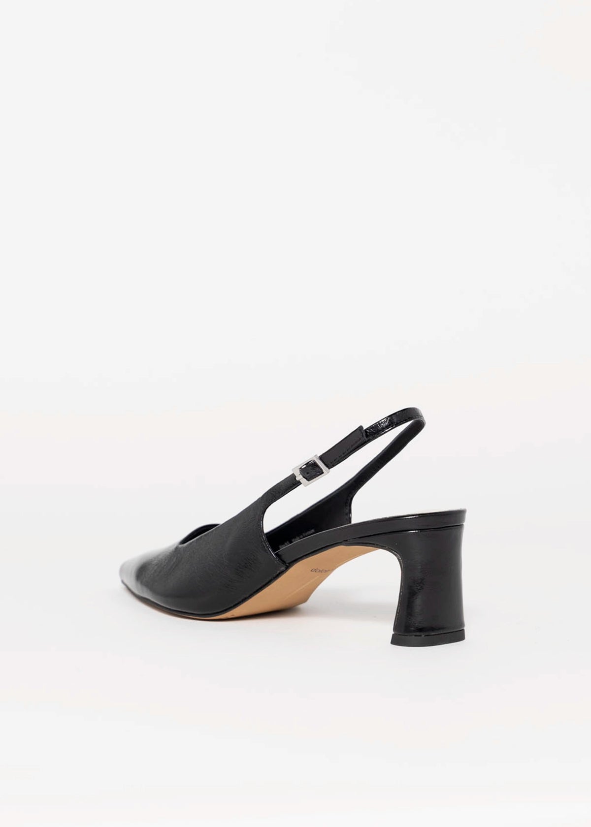 swatch_Black Leather dolce vita koko slingback pump