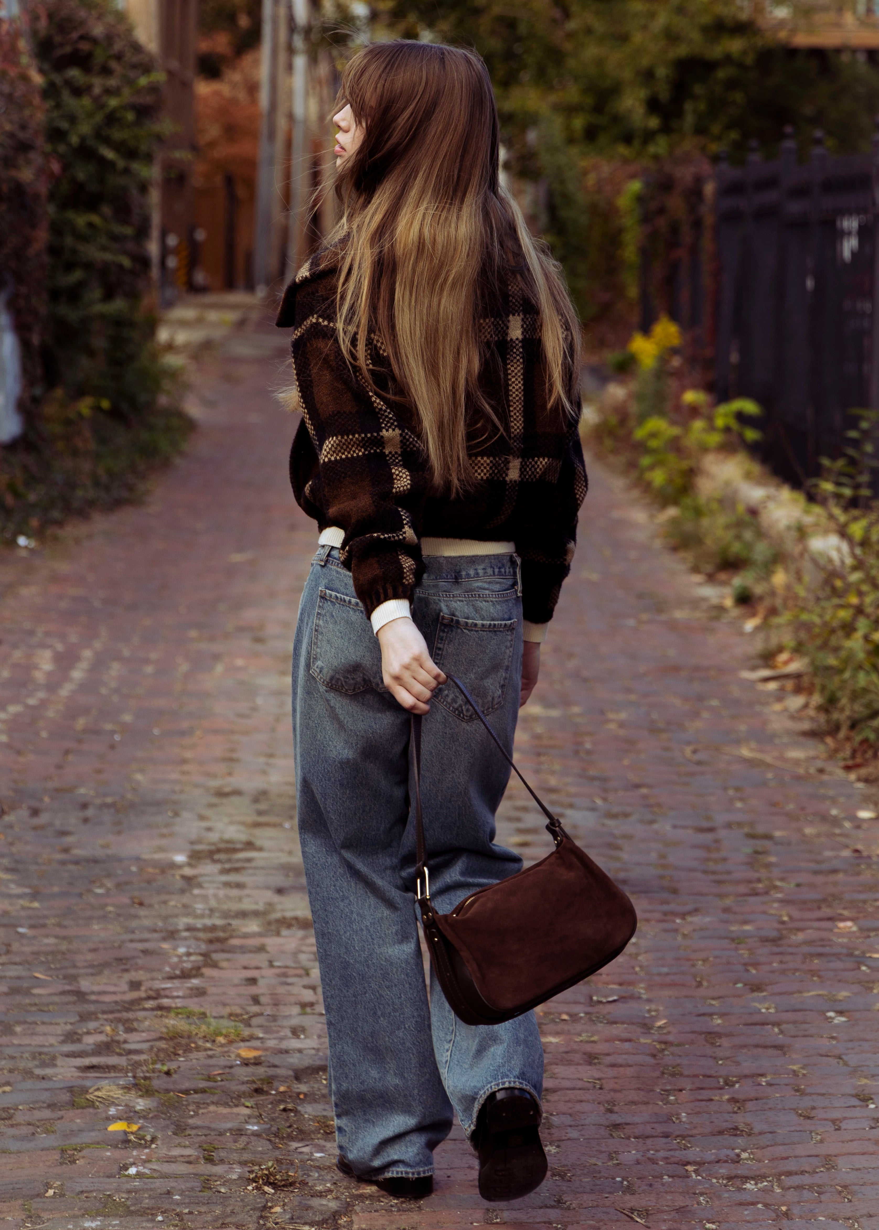 swatch_Denim low rise baggy jean